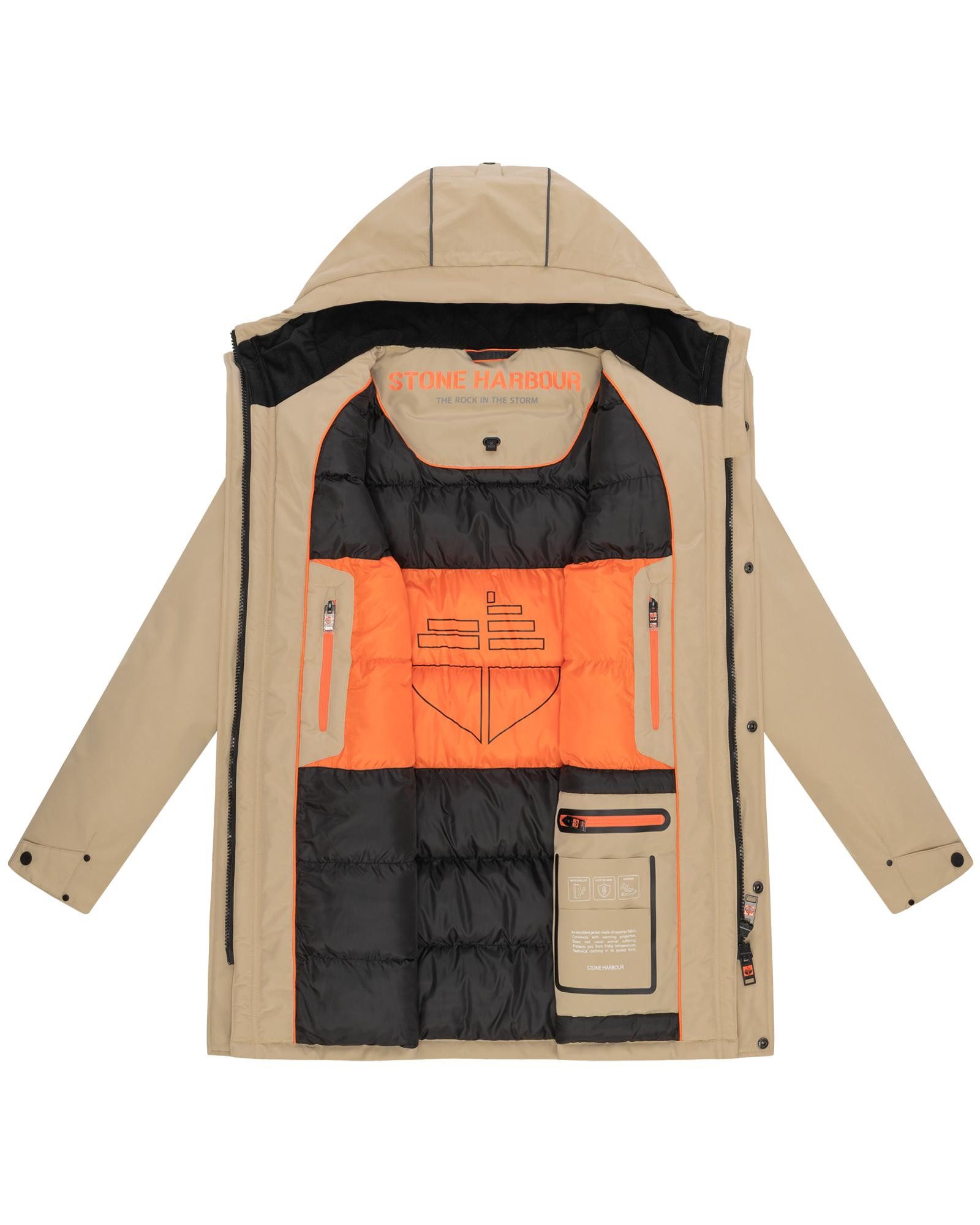 Stone Harbour Wintermantel Phinoo XX Warmer Herren Winterparka mit gefütterter Kapuze – Bild 5 von 5