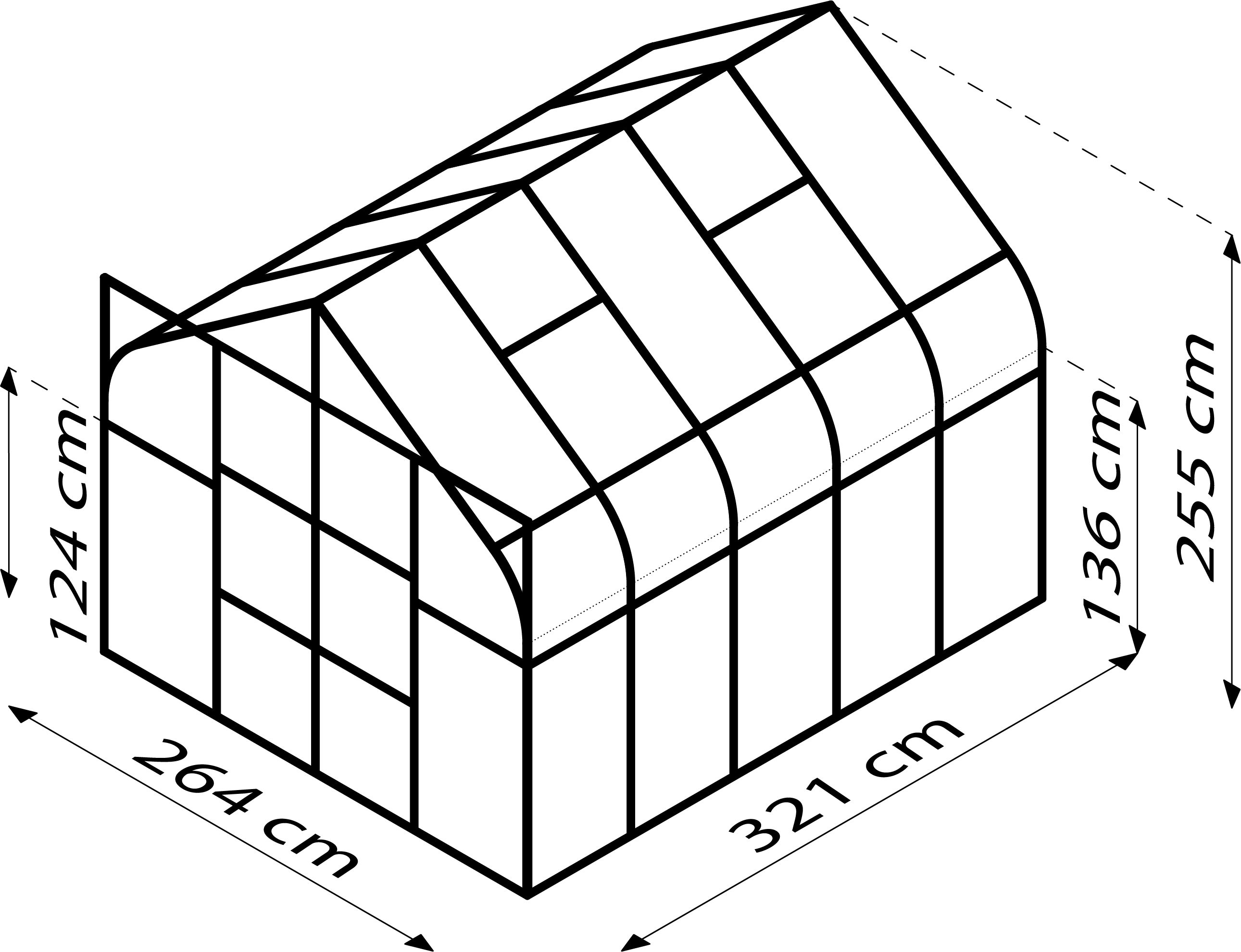 Vitavia Gewächshaus Diana 8300 HKP 4mm ...