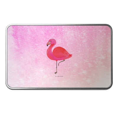 Mr. & Mrs. Panda Dose Flamingo Classic - Aquarell Pink - Geschenk, rosa, Aufbewahrungsbox, (1 St), Stilvolles Design