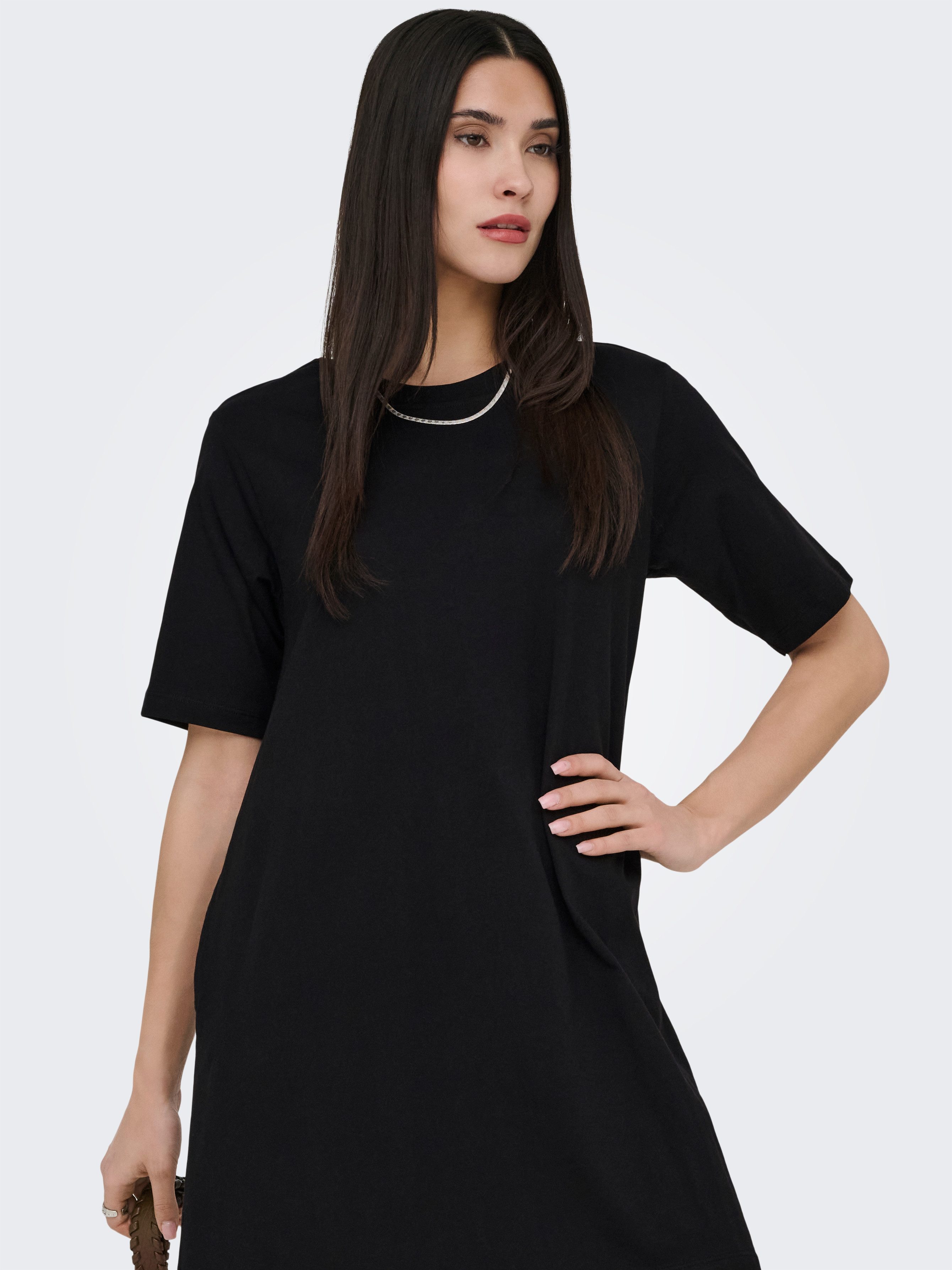 ONLY Minikleid ONLMARA S/S POCKET DRESS JRS NOOS Baumwolle, oversize, Rundh günstig online kaufen