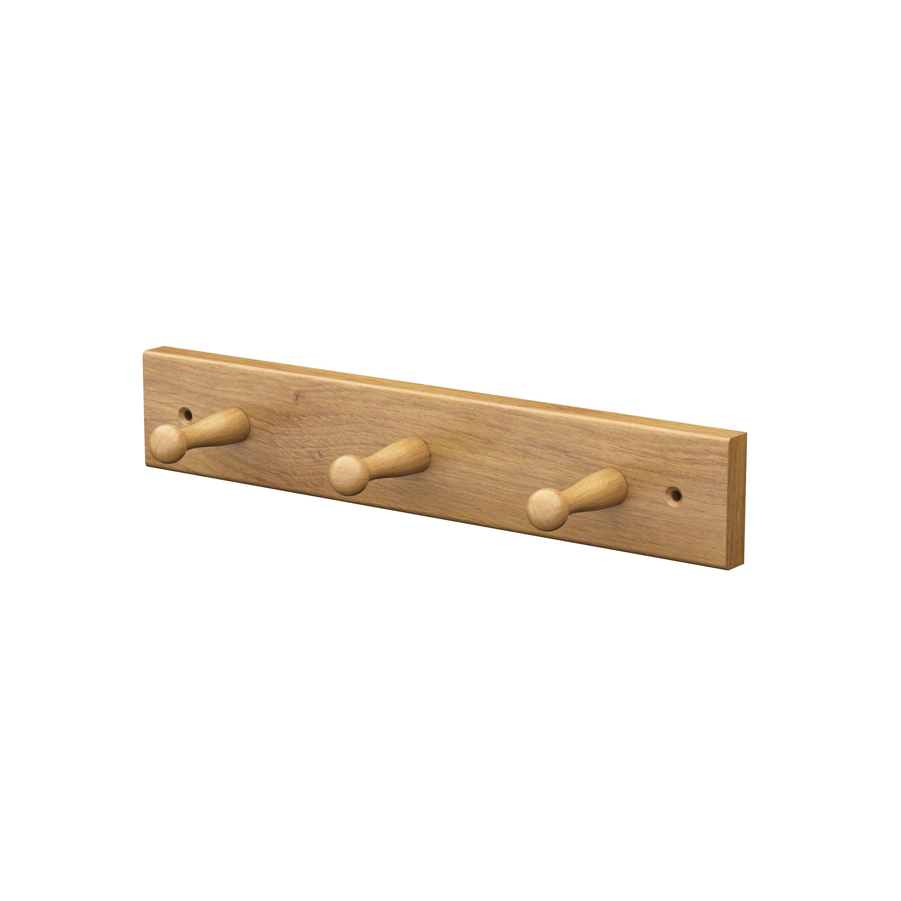 sossai® Wandgarderobe Garderobenleiste aus Holz in günstig online kaufen
