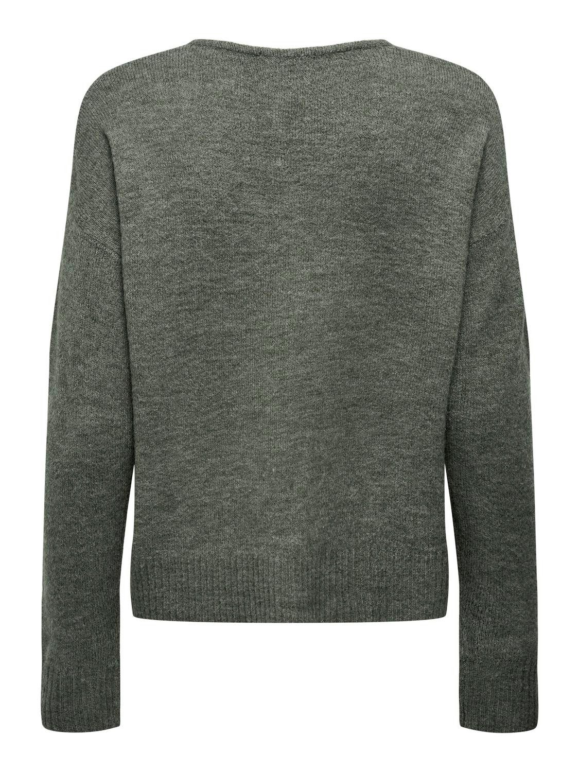 JDY V-Ausschnitt-Pullover JDYELANORA L/S V-NECK PULLO. KNT NOOS mit leicht überschnittenen Schultern