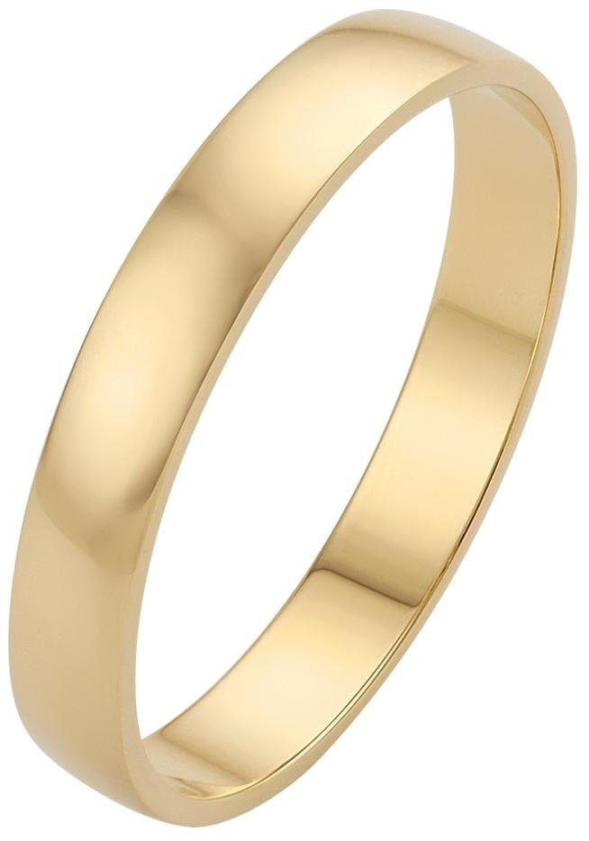 Firetti Trauring Schmuck Geschenk Gold 375 Hochzeit Ehering "LIEBE", Made in Germany, wahlweise mit oder ohne Brillanten