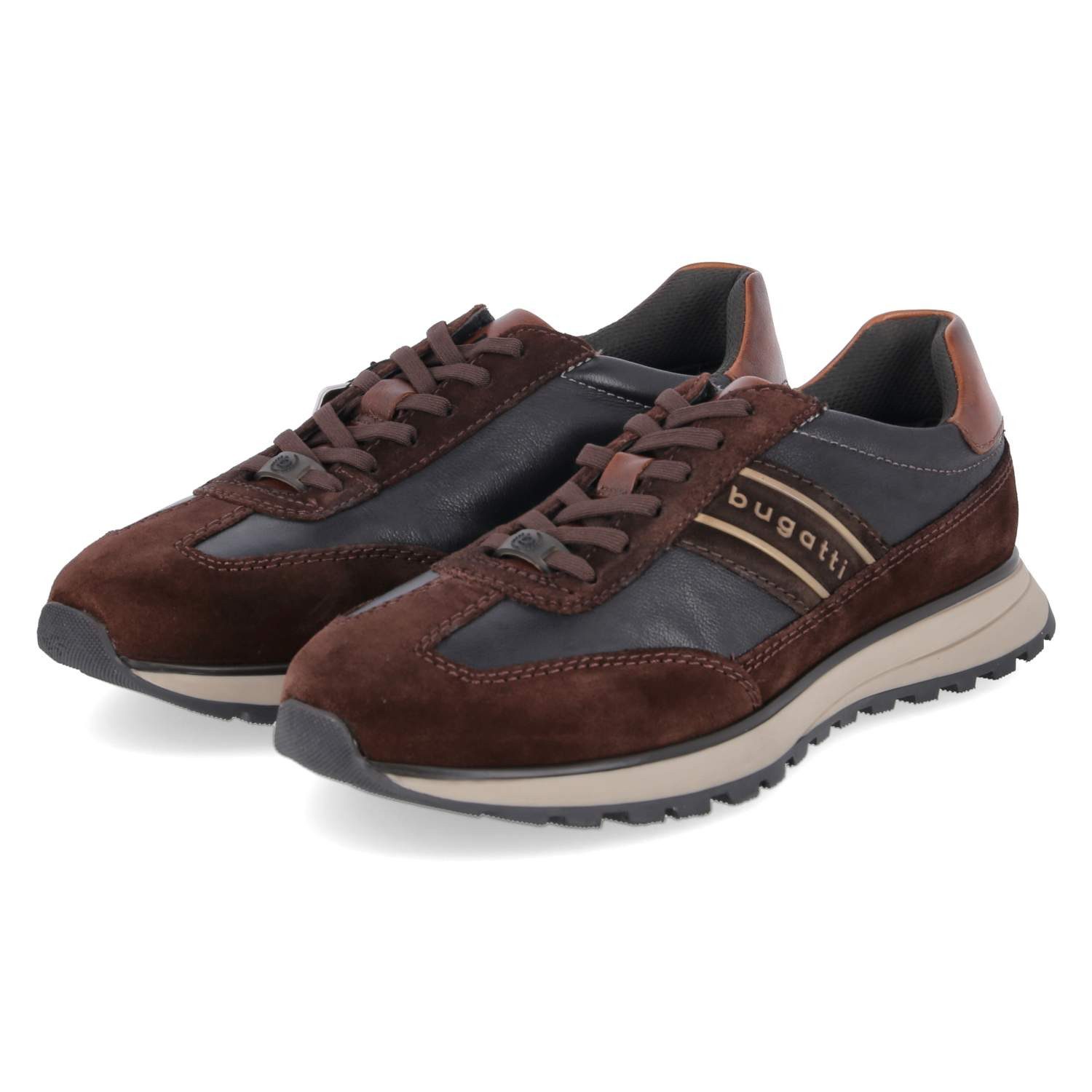 Bugatti 332AWC031410-6111 Herren Leder brown Schnürschuh