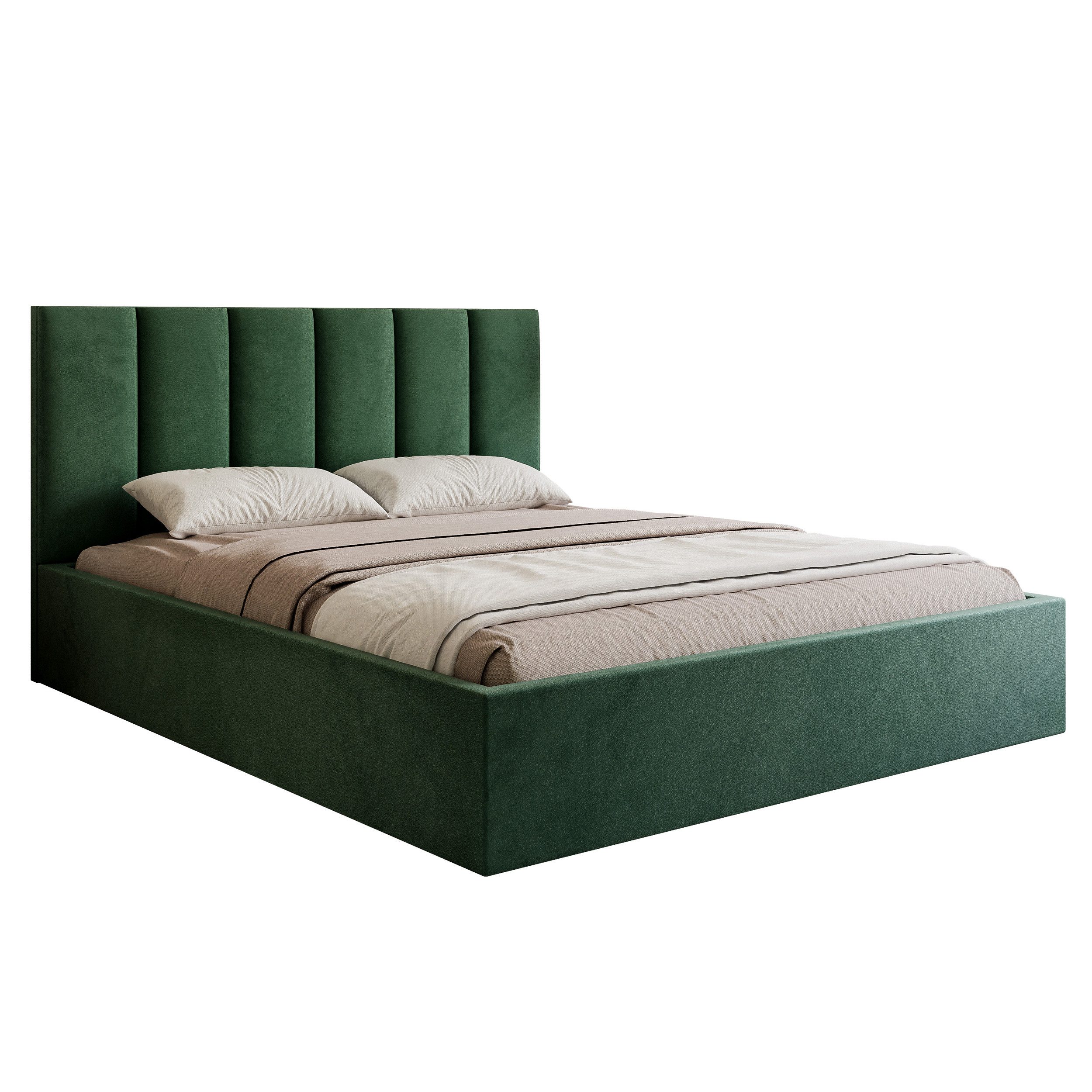 Goldstoff Polsterbett Polsterbett mit Stauraum und günstig online kaufen