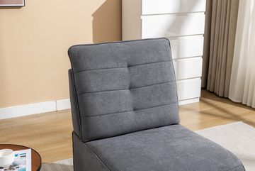PFCTART Loungesessel Multifunktionaler Freizeitstuhl Einzelsofa (das zu einem Mehrpersonensofa kombiniert werden kann), Hochwertiger Schneeflocken-Samtstoff