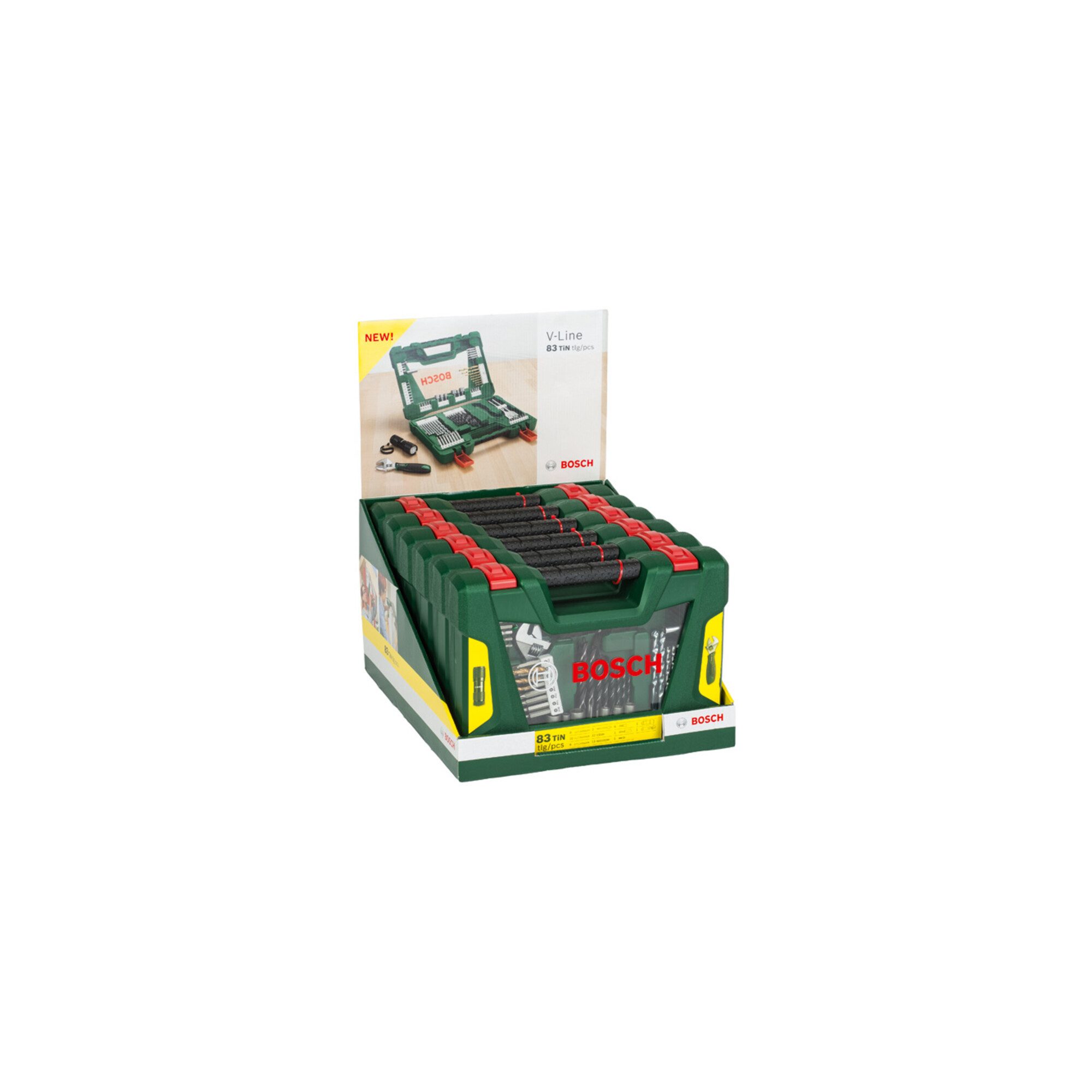 Bosch Professional Werkzeugkoffer Bosch V-Line Box, 83-teilig
