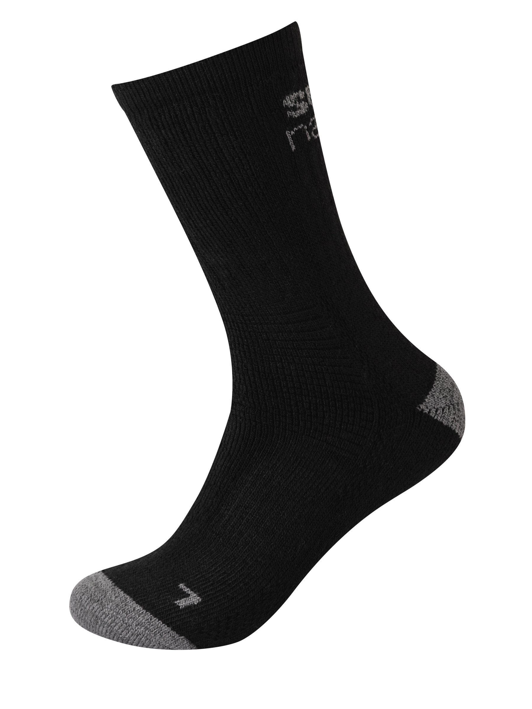 SUPER.NATURAL Sportsocken Alpaka Socken SN COSY SOCKS (2-Paar) No smell-no worries, Alpaka-Materialmix Jet Black/Vapor Grey