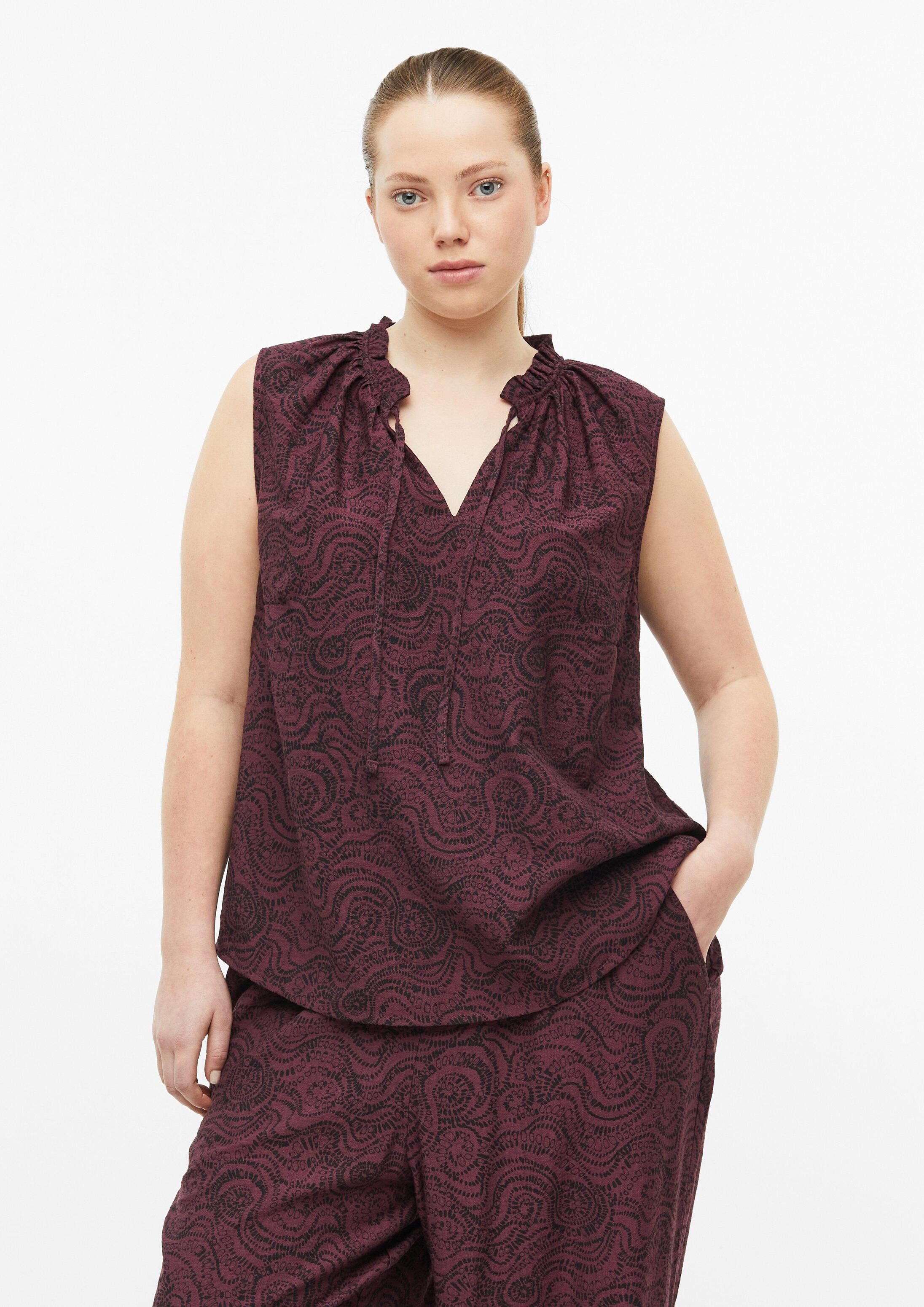 QS Blusentop Bluse Blusentop aus Viskosemix