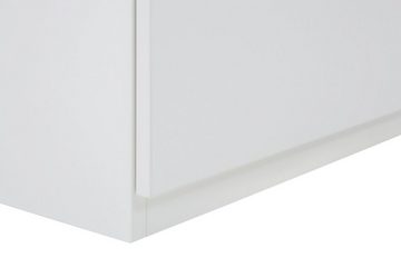 boho office® Aktenschrank be.smart 40 cm breit Tür rechts in weiß mit schwarzem Griff