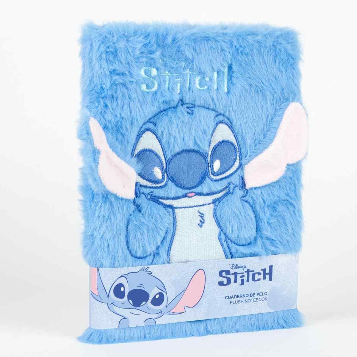 Disney Notizheft Lilo & Stitch Plüsch für Kinder Schreibwaren mit Stoffeinband