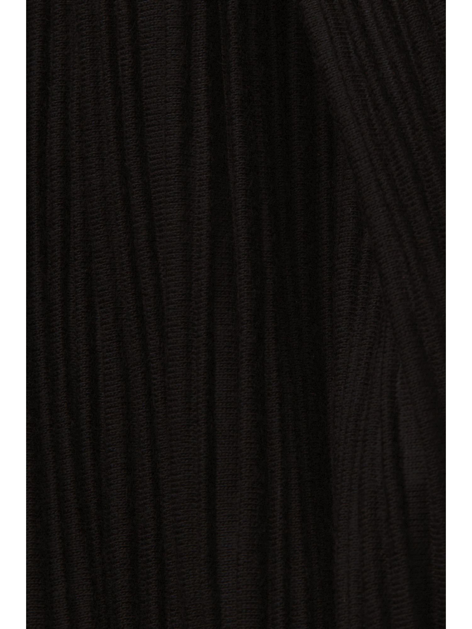 edc by Esprit 7/8-Hose Weiche BLACK mit Jerseyhose Plisseefalten