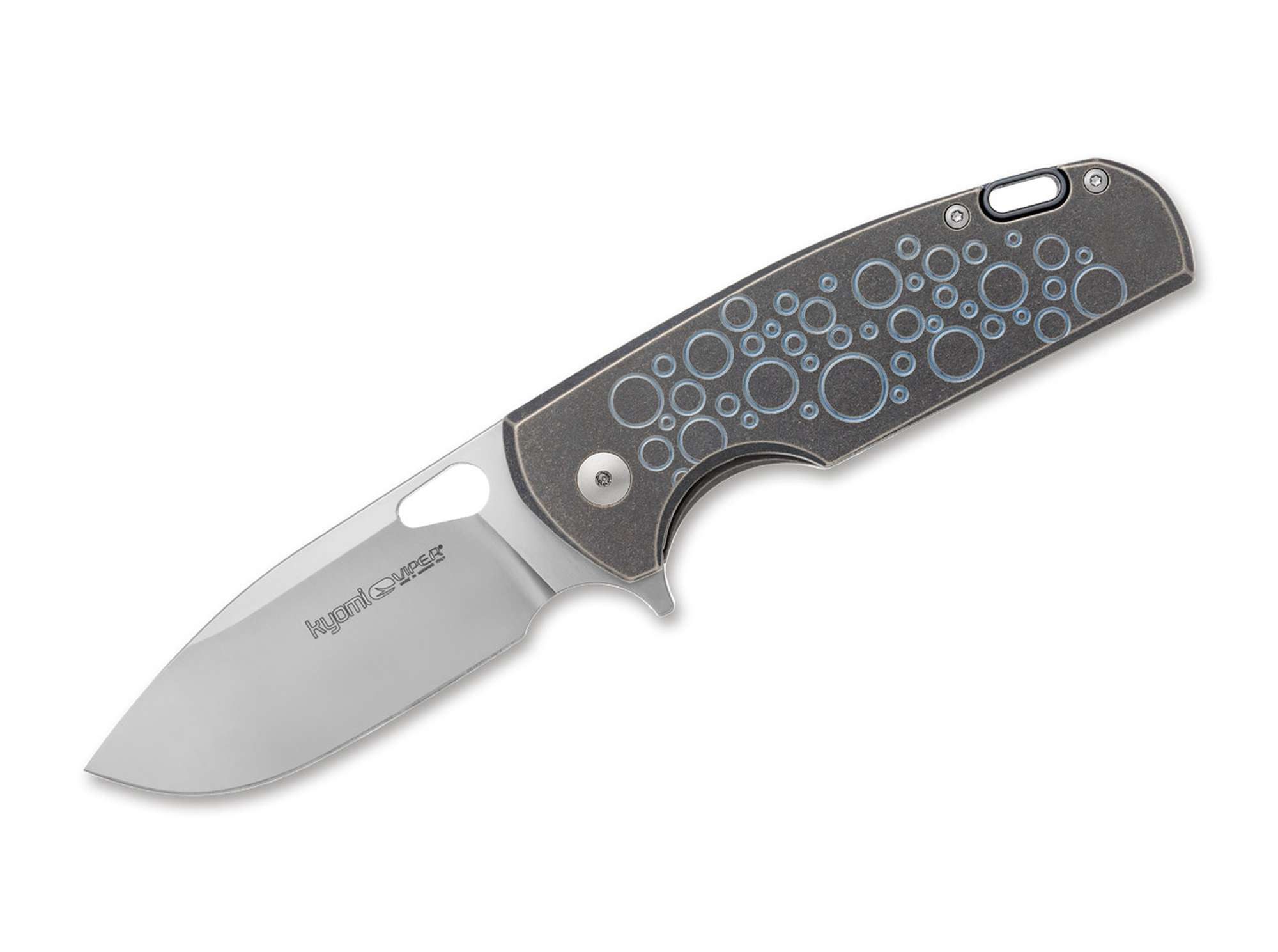 Viper Taschenmesser Taschenmesser Kyomi Titanium Bubbles Blue Ltd. Edition