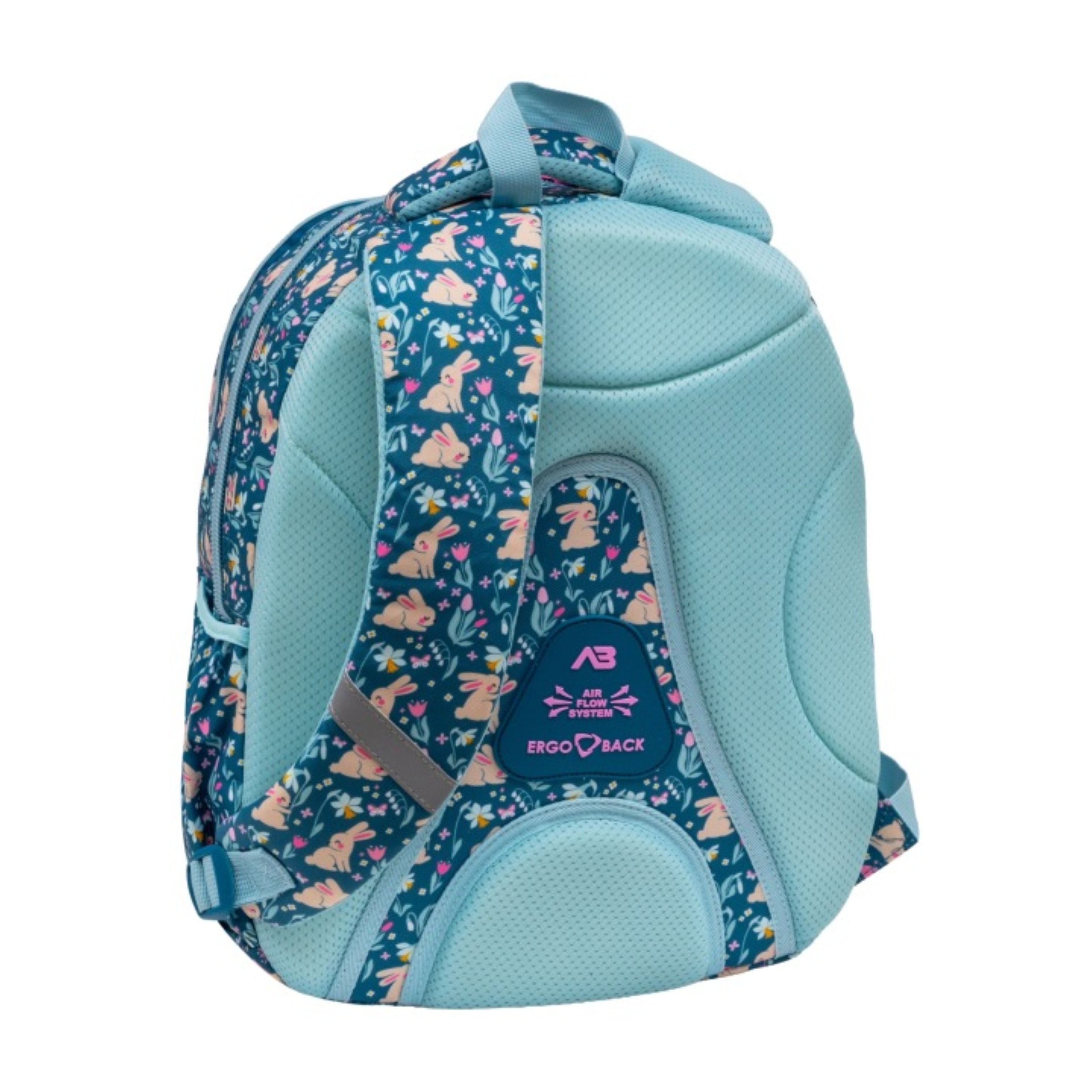 ASTRA Schulrucksack ASTRA Candy Bunny Schulrucksack Mädchen AB300 Ergoback wasserdicht (1-tlg)