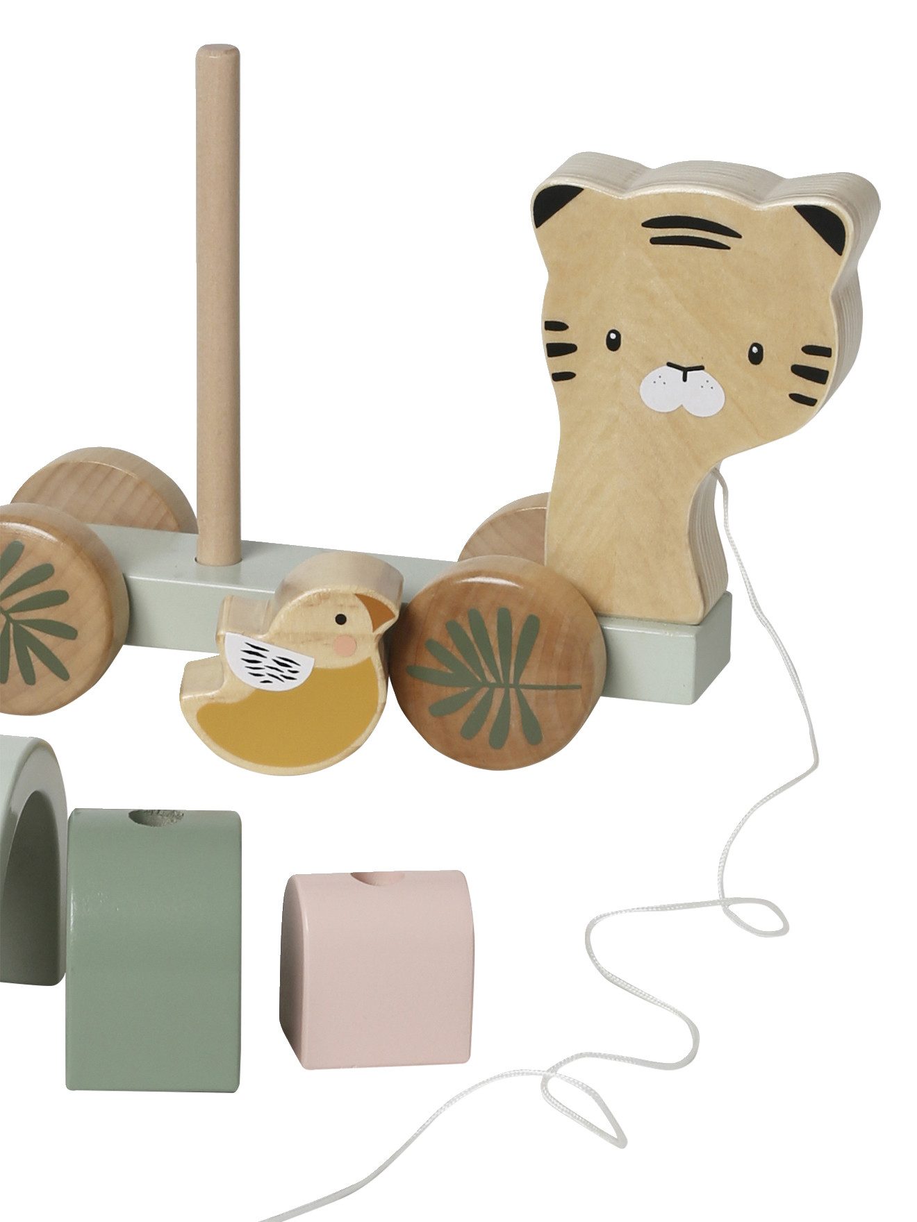 vertbaudet Lernspielzeug Baby Stapeltiger, Holz FSC®