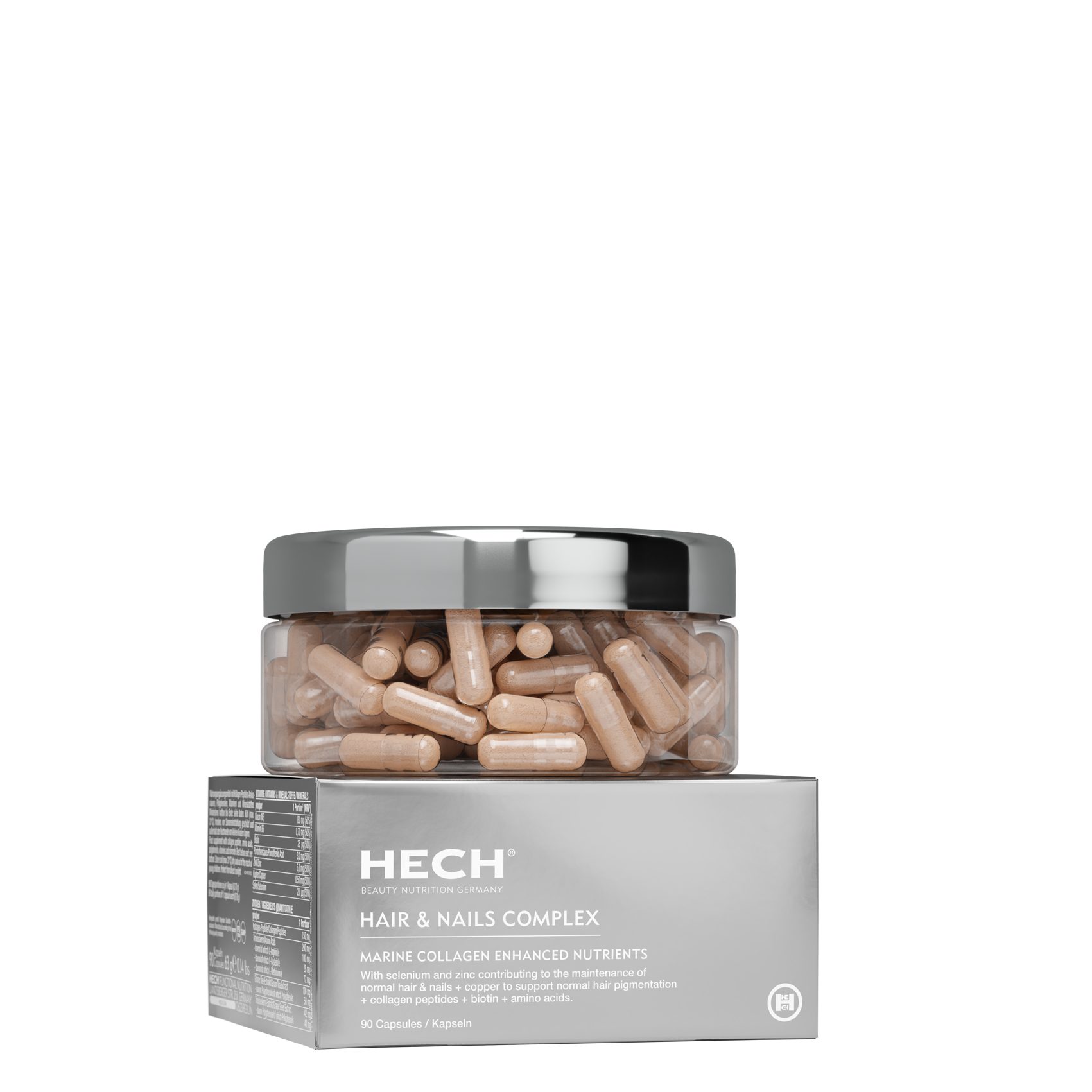 HECH® Hair & Nails Complex Kapseln, 90 St., 63 g