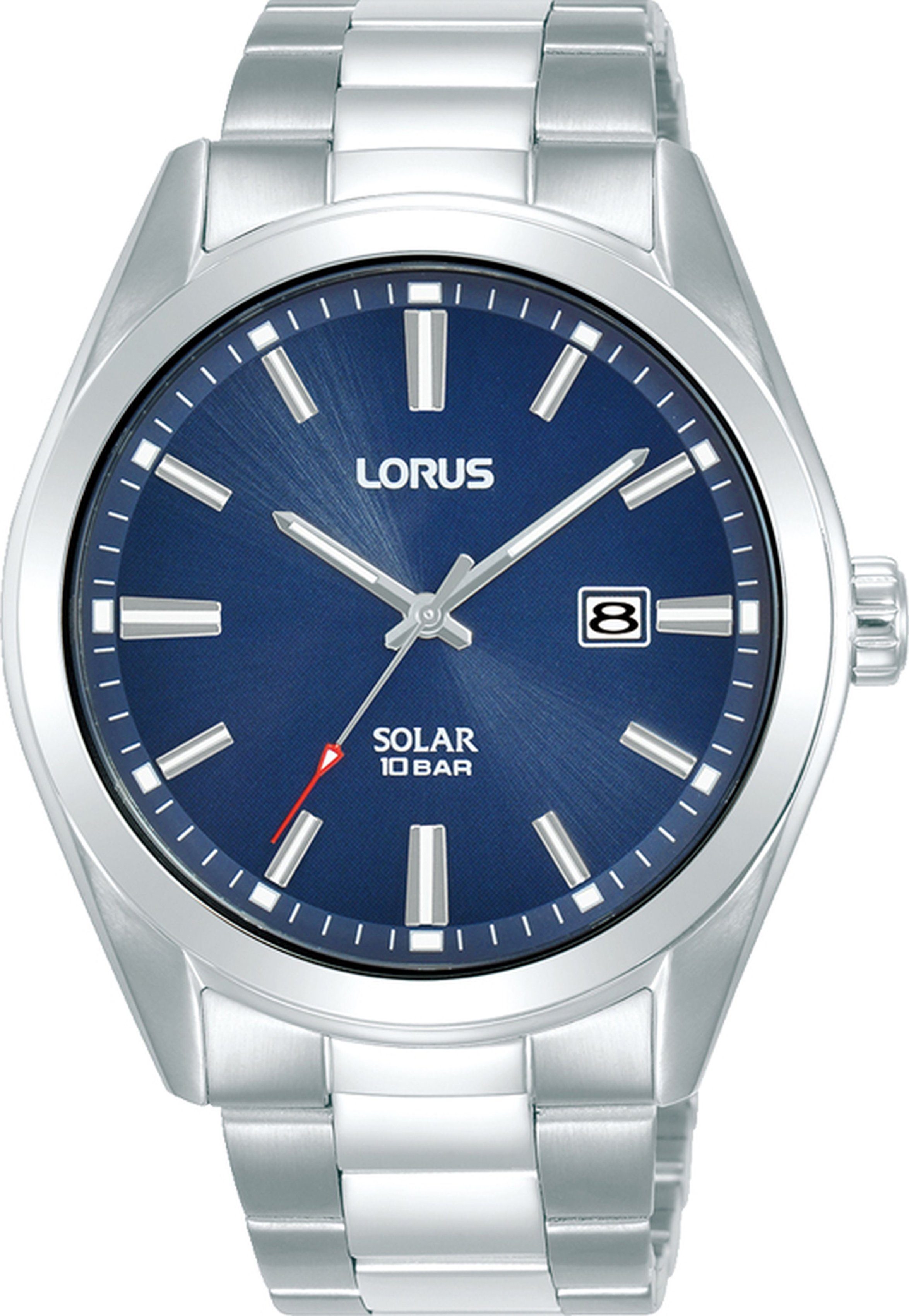 LORUS Solaruhr RX329AX9, Armbanduhr, Herrenuhr, Datum, Edelstahlarmband günstig online kaufen
