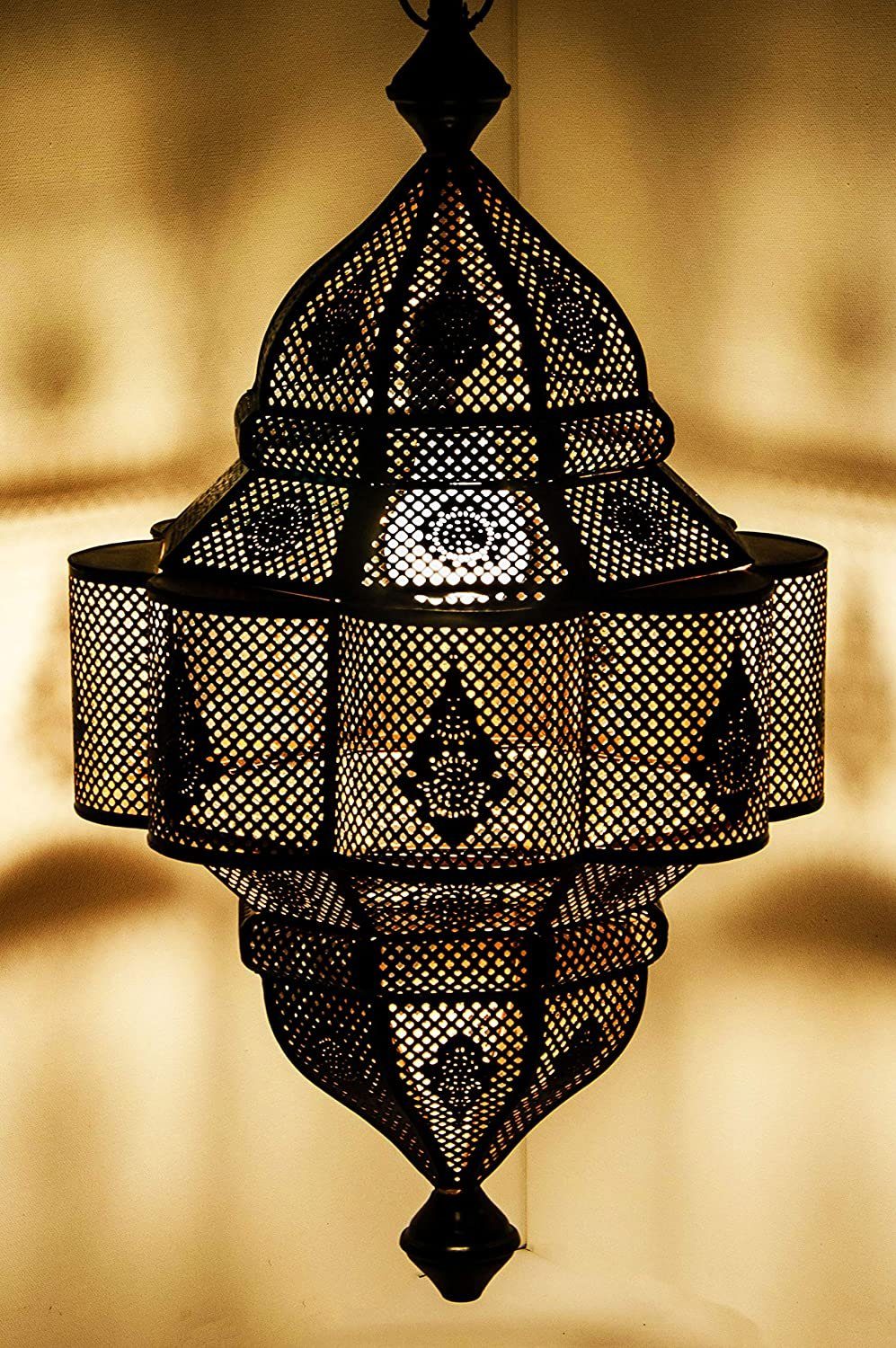 Marrakesch Orient & Mediterran Interior Deckenleuchte Orientalische Lampe  Pendelleuchte Lunar 40cm