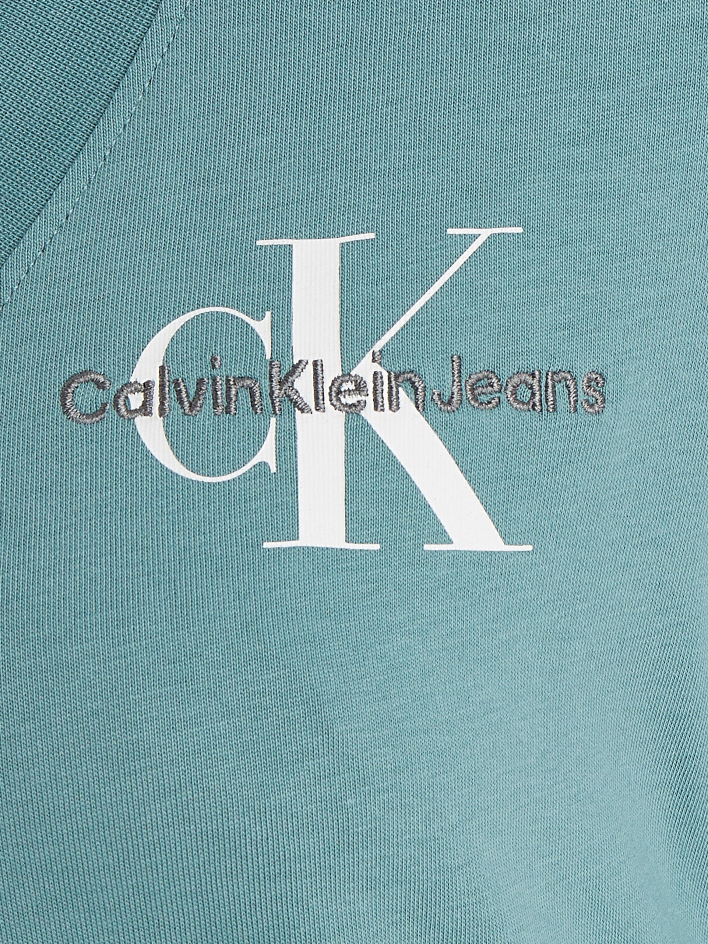 TEE V-Shirt mit SLIM V-NECK MONOLOGO Arctic Jeans Calvin Klein Logodruck