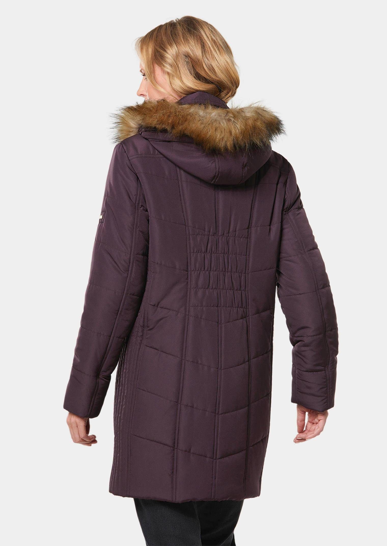 mit Longjacke Winterjacke und Kapuze Fellimitat GOLDNER