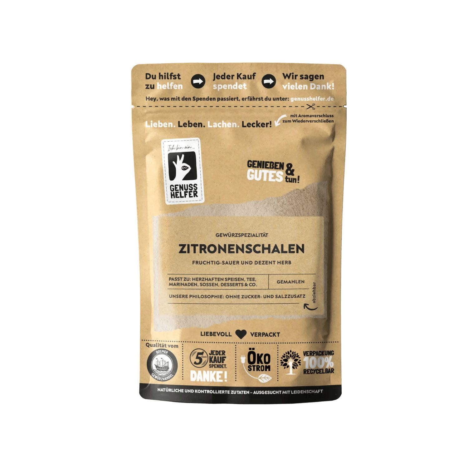 Bremer Gewürzhandel Gewürz Zitronenschalen, gemahlen, 50 g