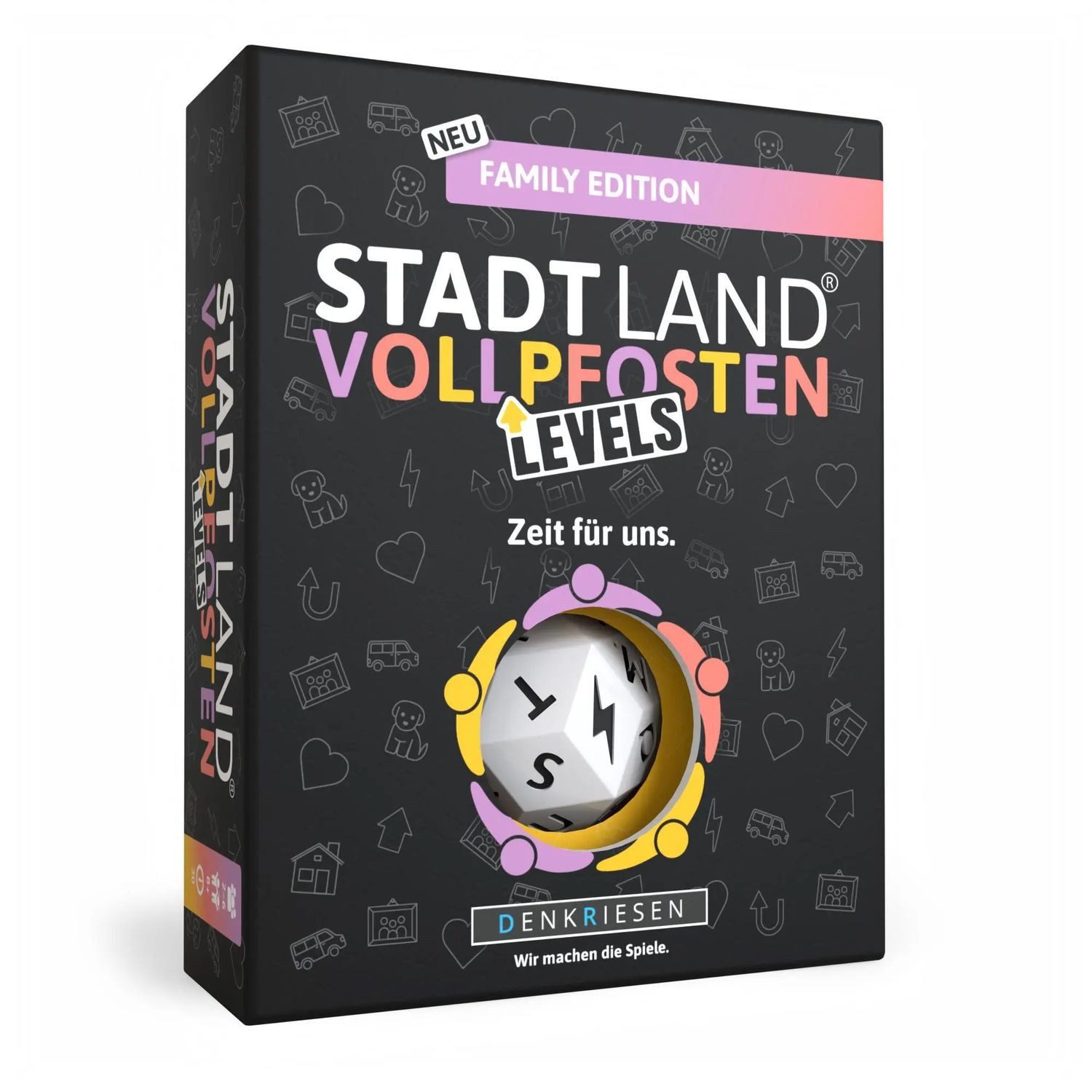 Denkriesen Spiel DENKRIESEN - Stadt Land Vollpfosten® Family Edition - "Zeit für...