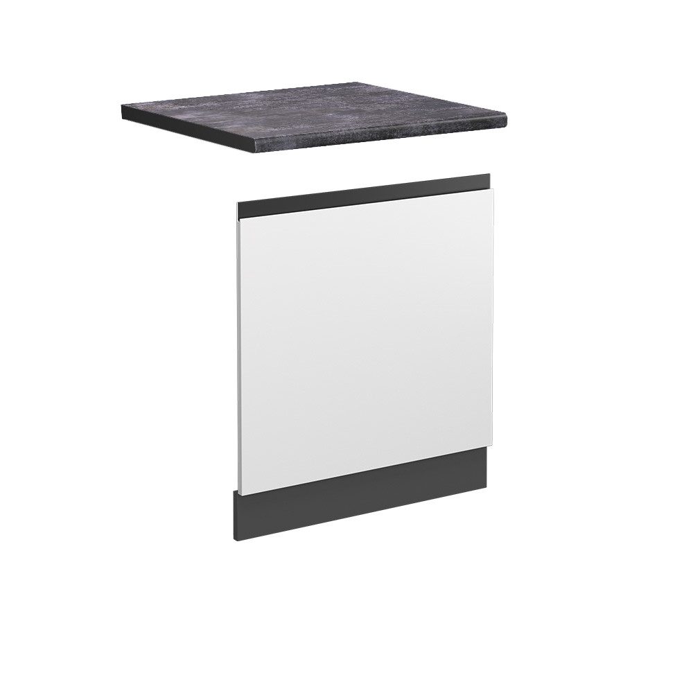 Vicco Frontblende R-Line, Weiß/Anthrazit, 60 cm, AP Anthrazit (1 St)