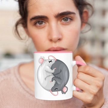 Trendation Tasse Maus Ratten Yin Yang Tiere Zeichen Japan Geschenk
