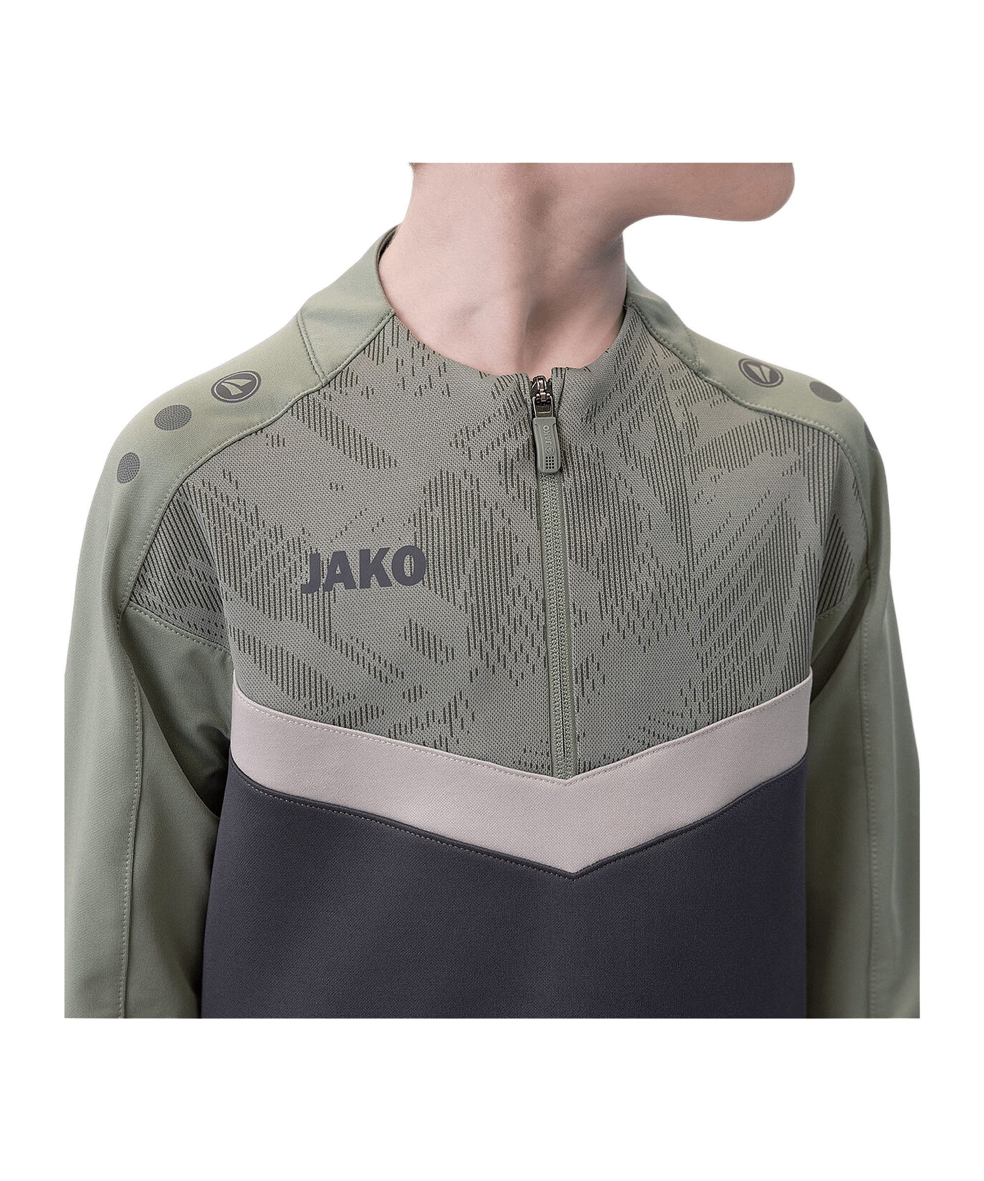 Jako Sweatshirt JAKO Iconic HalfZip Sweatshirt Kids Langarm-Shirts Polyester