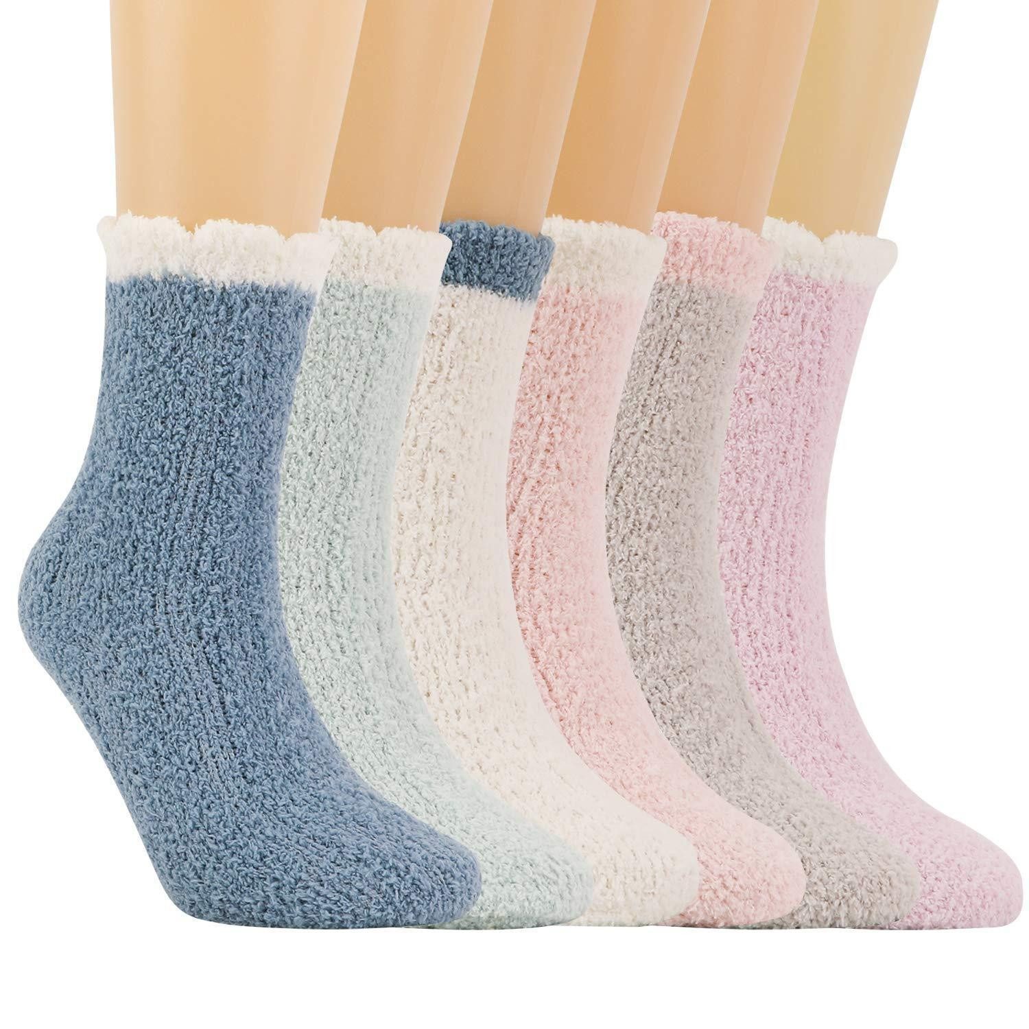 LuxusKollektion Kuschelsocken Haussocken Kuschel Damen Flauschig Warm