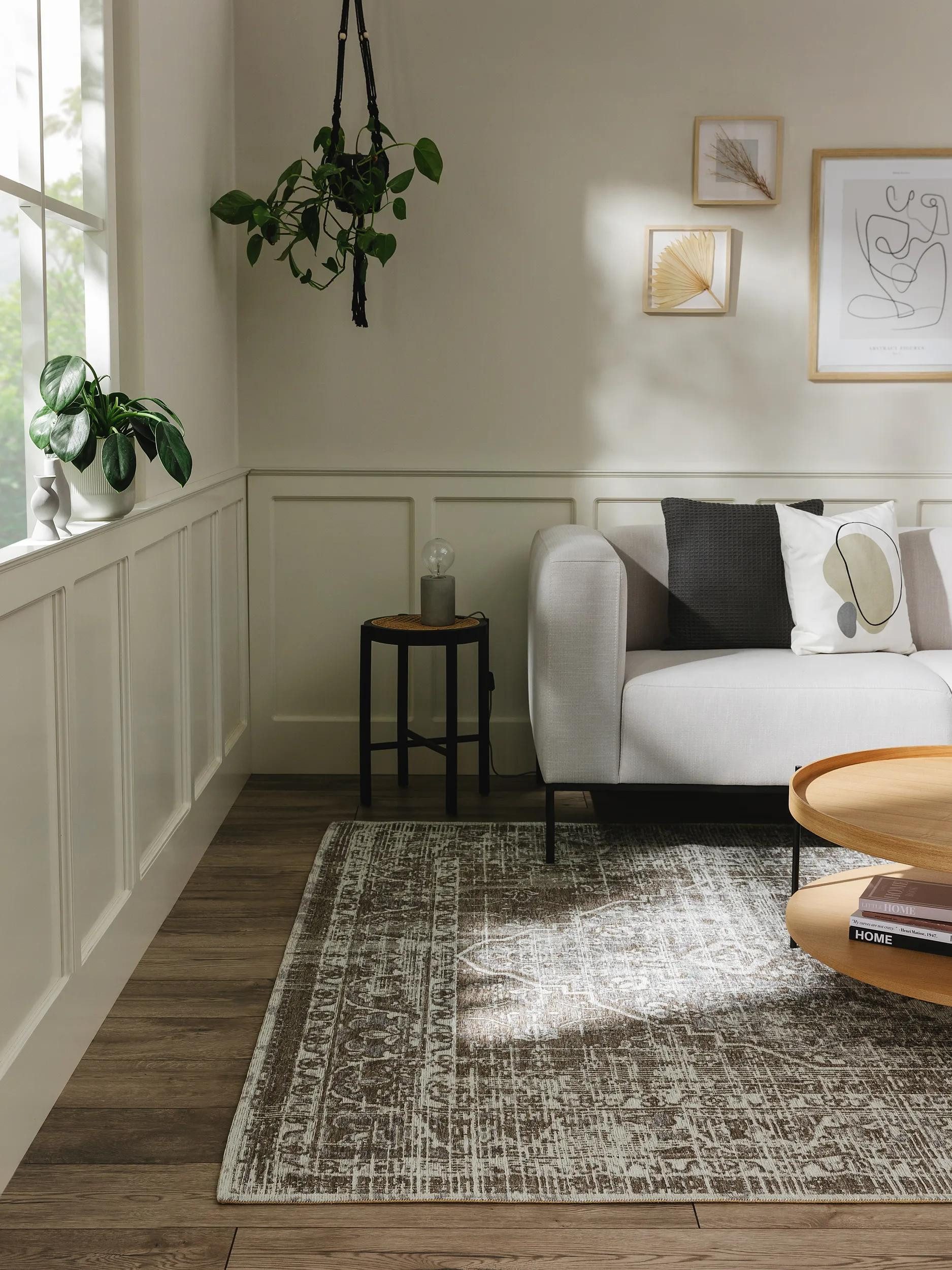 benuta Teppich Frencie, rechteckig, Höhe: 5 mm, Kunstfaser, Berber, Ethno-Style, Wohnzimmer