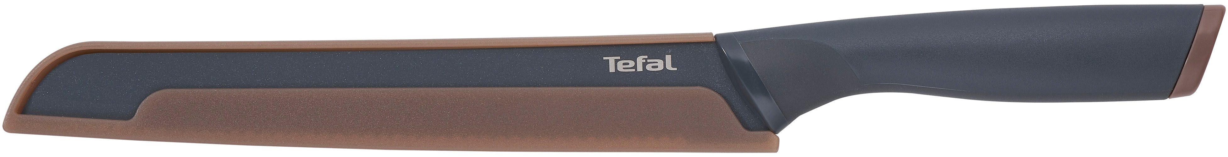 Tefal Brotmesser Fresh Kitchen, 20 cm, Klingen aus rostfreiem Stahl, Titan-Versiegelung, Klingenschutz