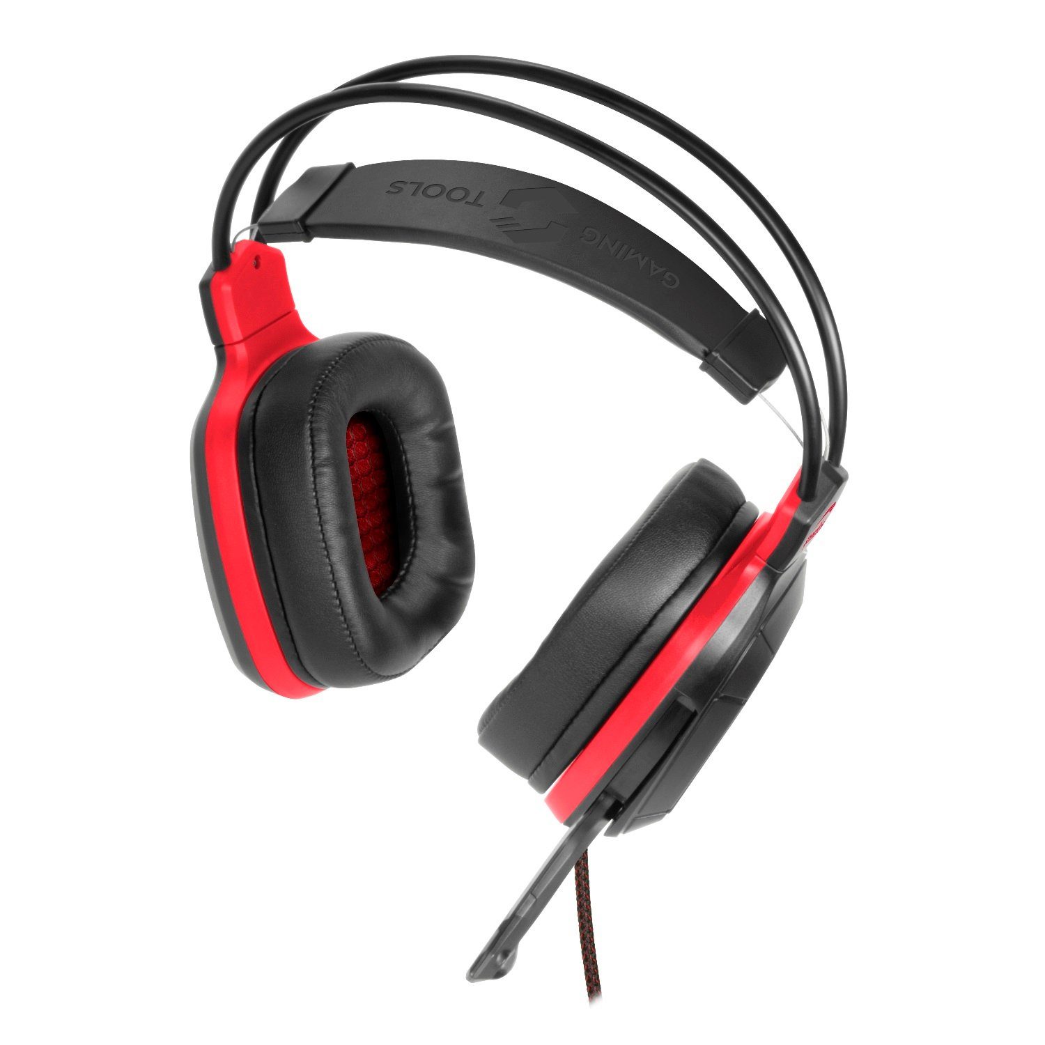 Speedlink DRAZE Gaming Over-Ear Headset LED Beleuchtung Gaming-Headset (Kabelfernbedienung mit Lautstärkeregeler, Mikrofon-Stummschaltung, Stereo, Kabelfernbedienung Lautstärkeregler + Stummschaltung für PC Notebook)