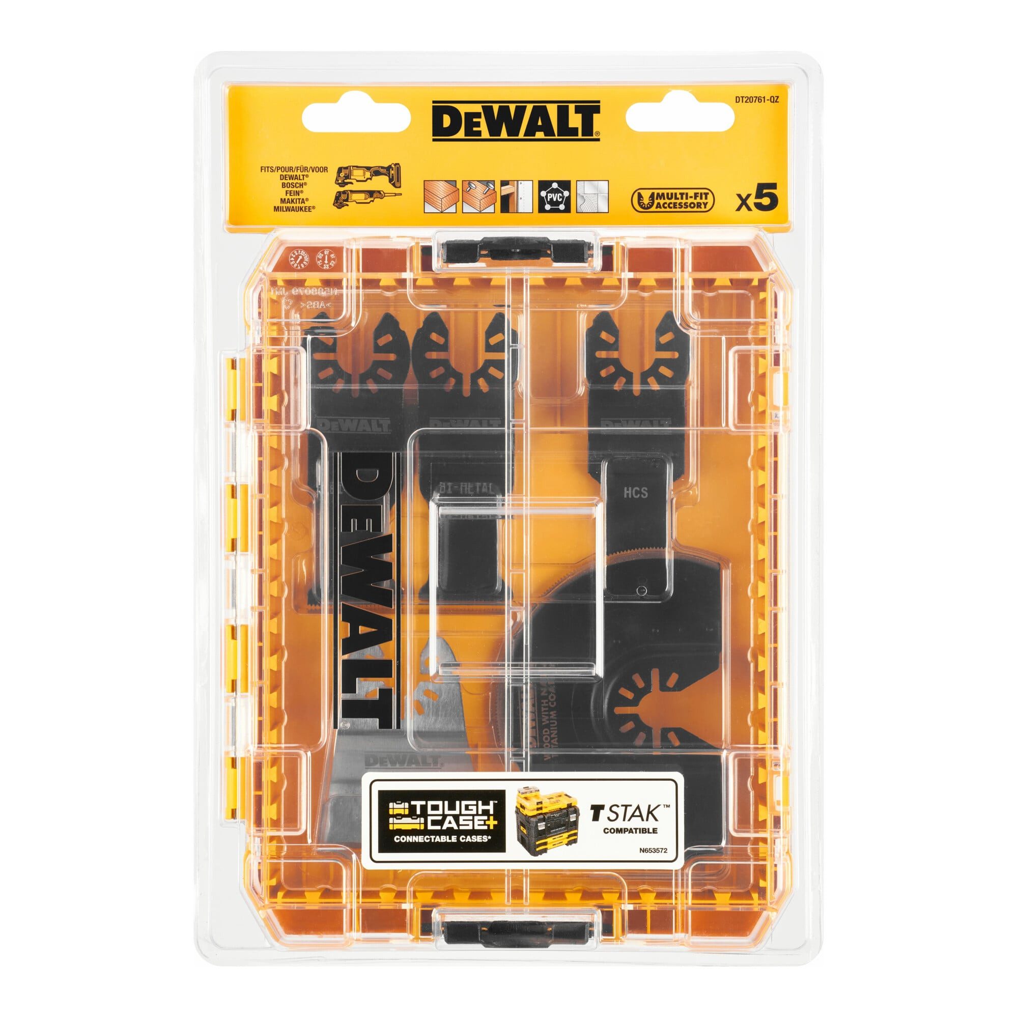 DeWalt Werkzeugset DEWALT 5-tlg. Multi-Tool Zubehör-Set