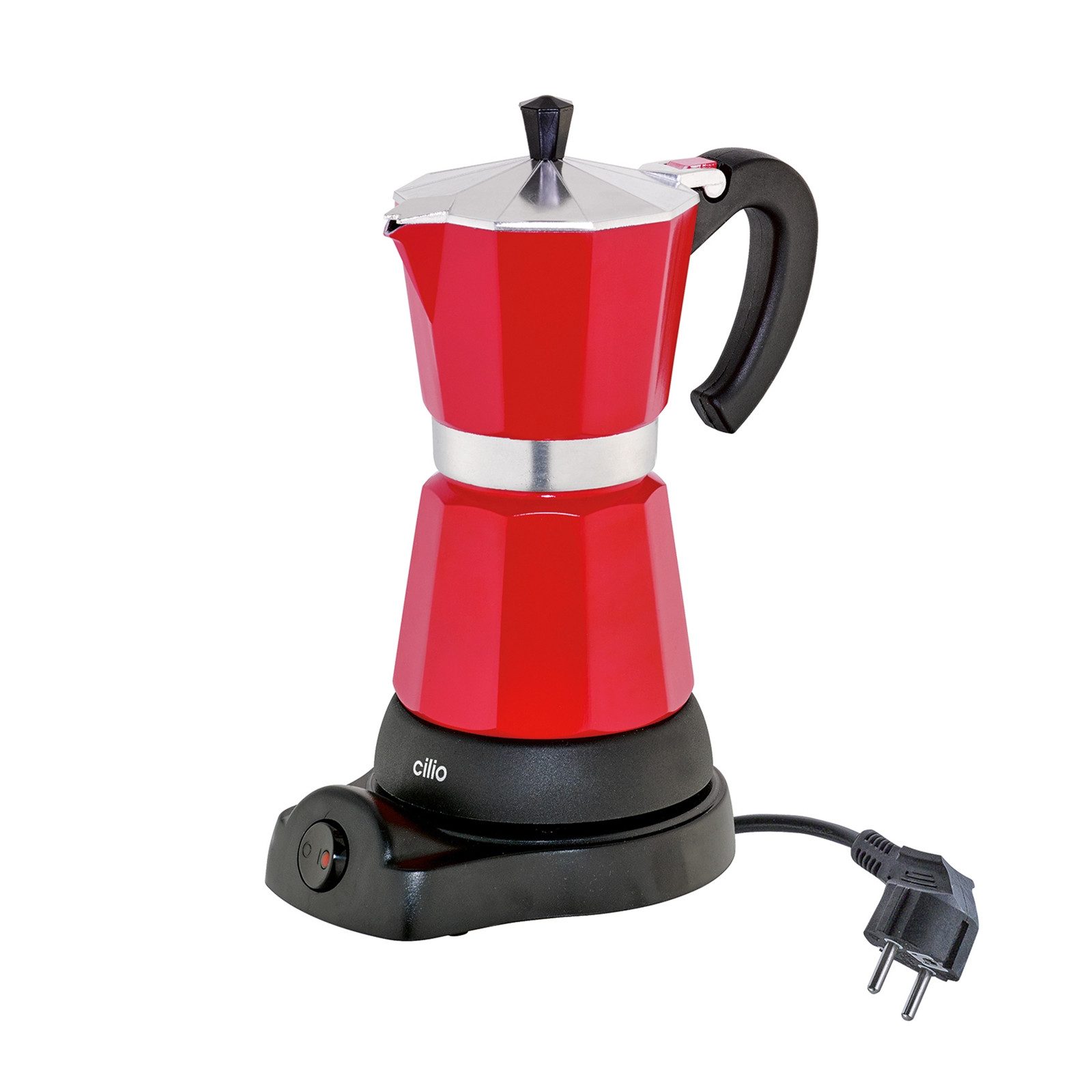 Cilio Espressokocher, mit Warmhaltefunktion, kabelloser Zentralkontakt
