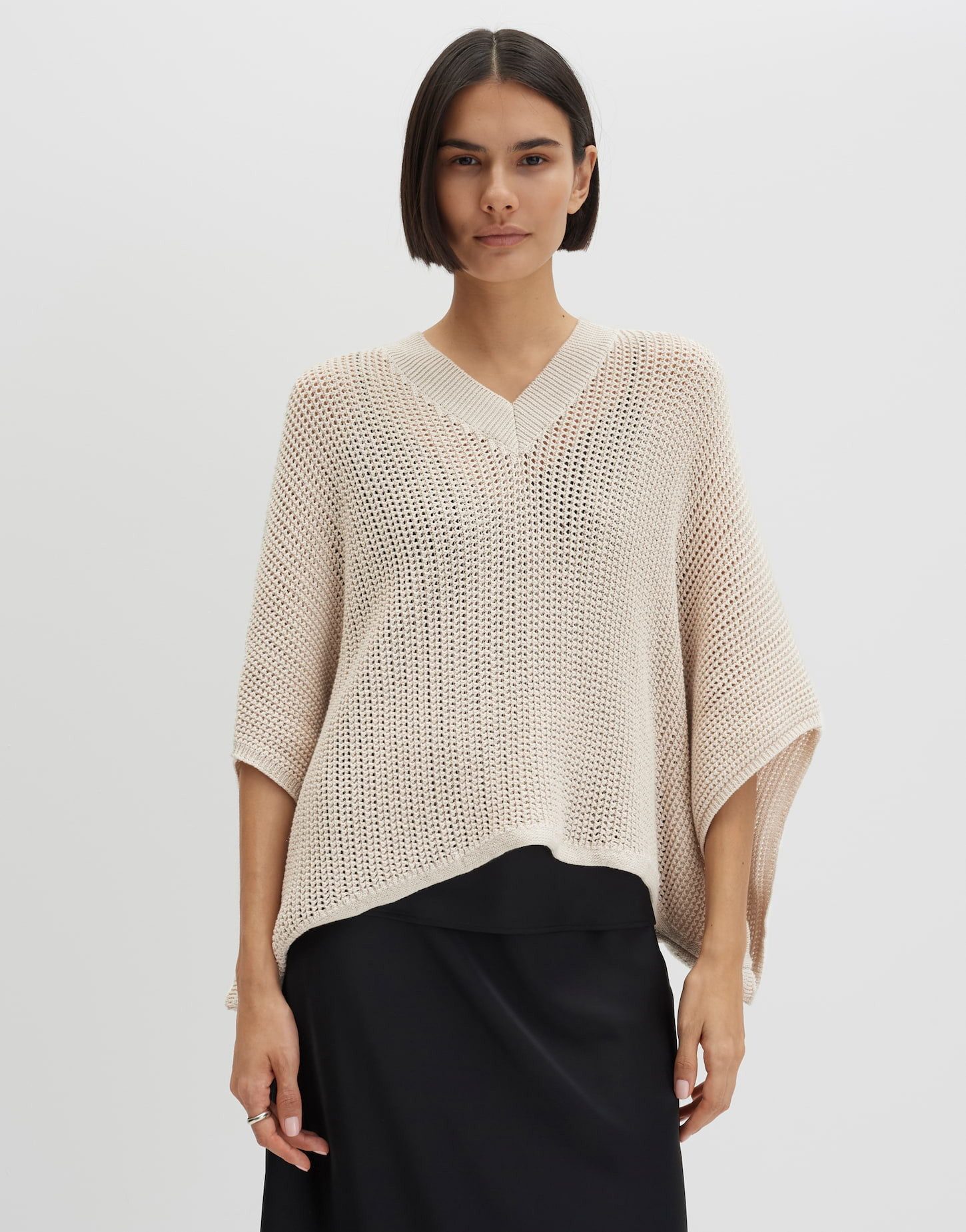 someday Poncho Basona cape aus Strick mit weichem Griff