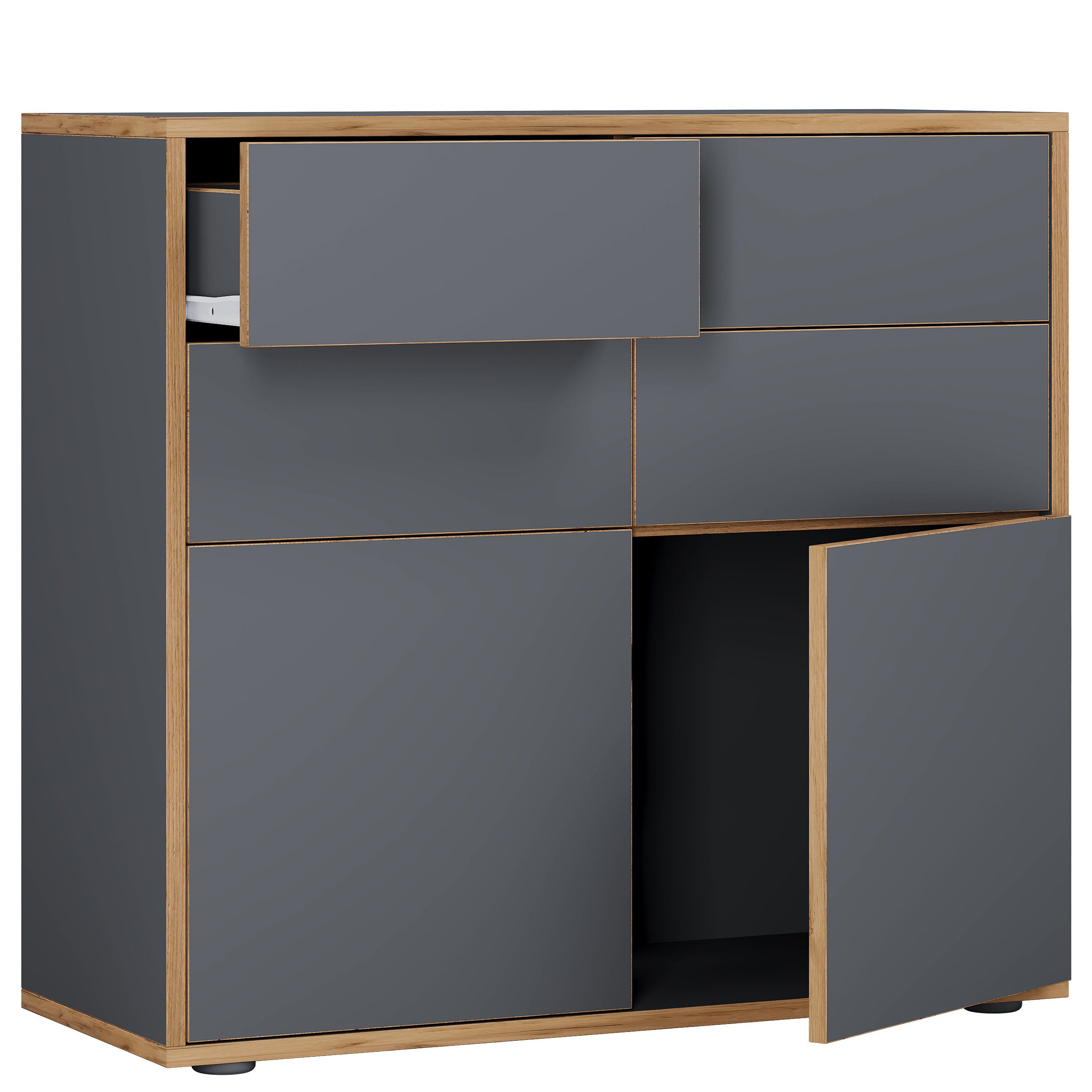 VCM Kommode Holz Kommode Sideboard Salia Breite 100 Schublade