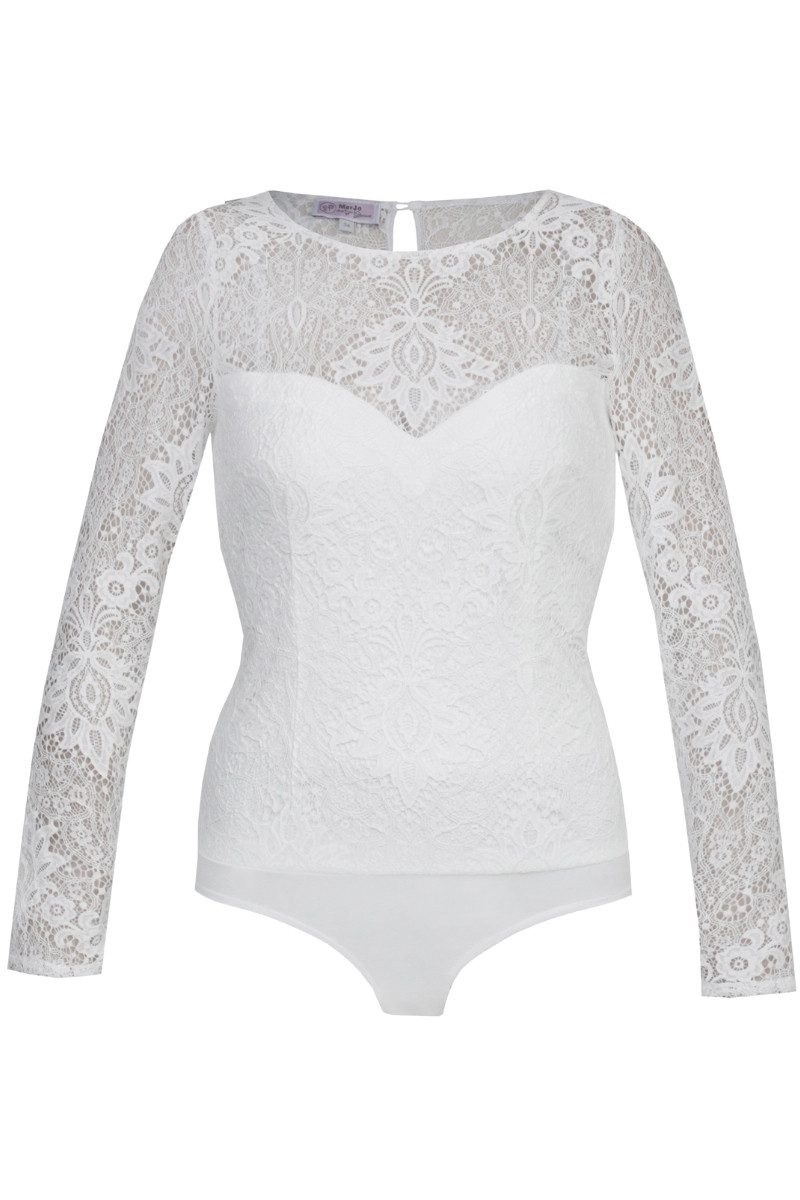 MarJo Blusenbody Blusenbody - HORTENSIA-DALIDA - weiß