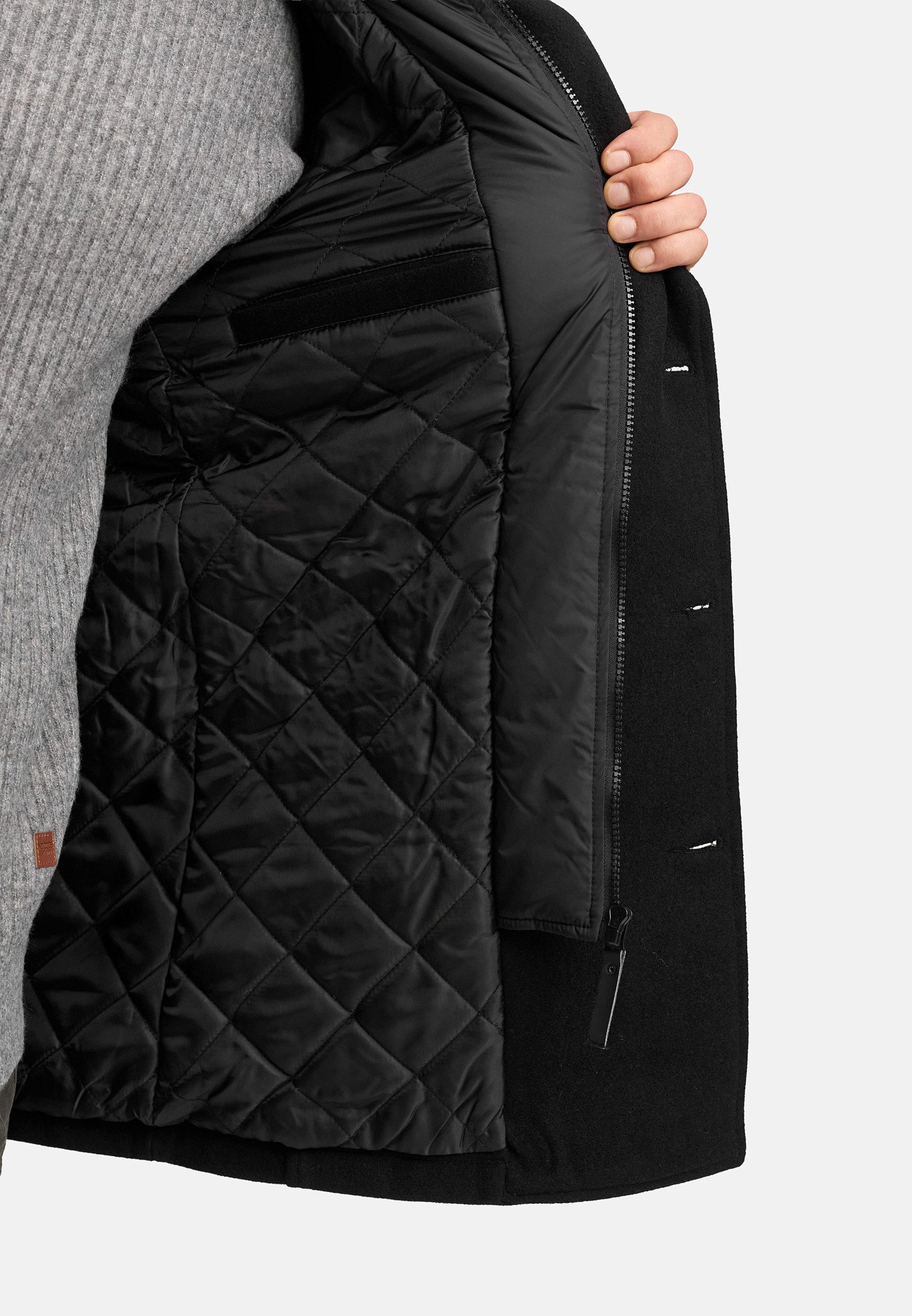 Indicode Wollmantel Herren INLunil Winter Mantel Herrenmantel Herren Mantel mit Stepp-Optik, Winterjacke,Übergangsjacke