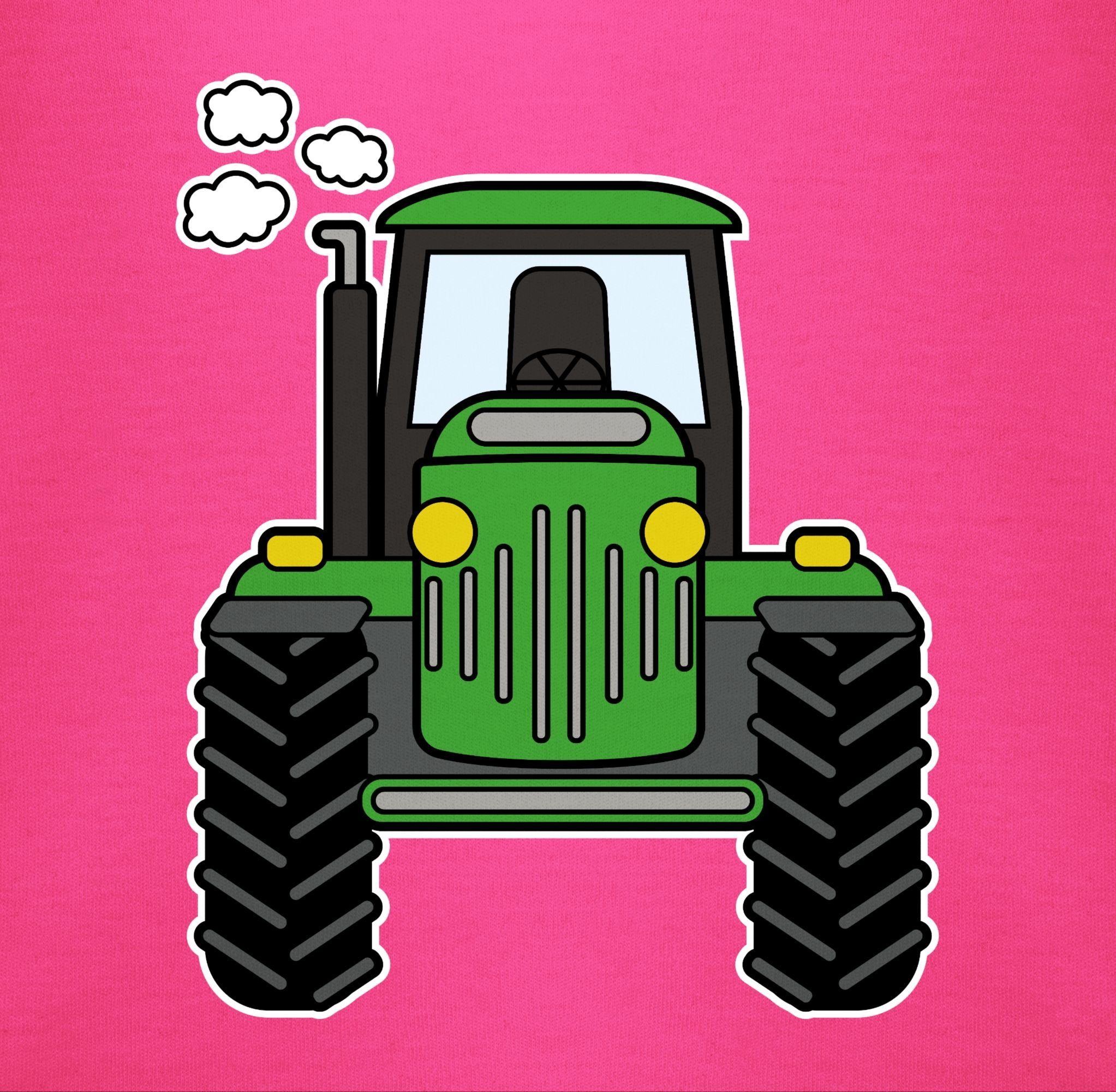 Shirtracer Shirtbody Traktor Trecker Landwirte Traktor Geschenk Bulldog Landwirtschaft Fuchsia Bauern 1