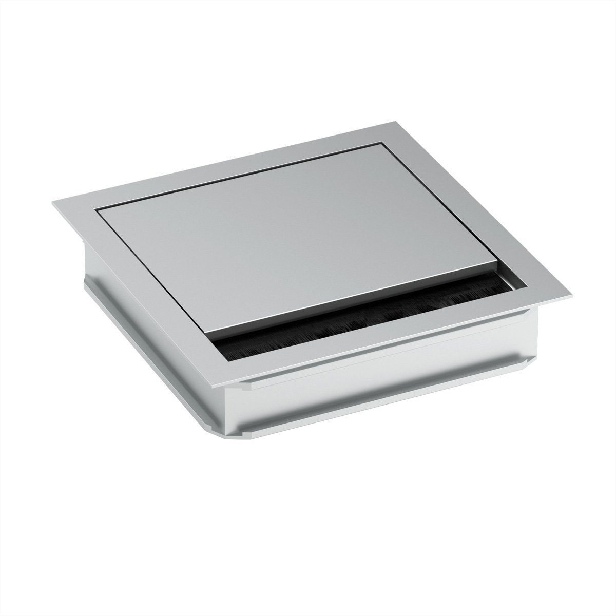 Bachmann LOOP SQUARE Kabeldurchführung, 120mm Einbau-Tischsteckdosenleiste (Kabellänge 0.12 m), 930.310