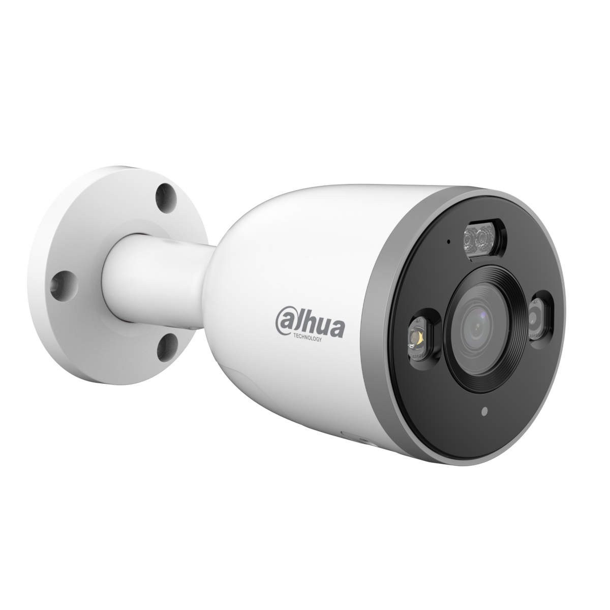 Dahua Überwachungskamera Bullet D1 5 MP WLAN (WiFi-6) Überwachungskamera mit Personenerkennung (Abwehrfunktion durch Lichtsignal und Alarmsirene, Nachtsicht, Wetterfest, 2-Wege-Audio)