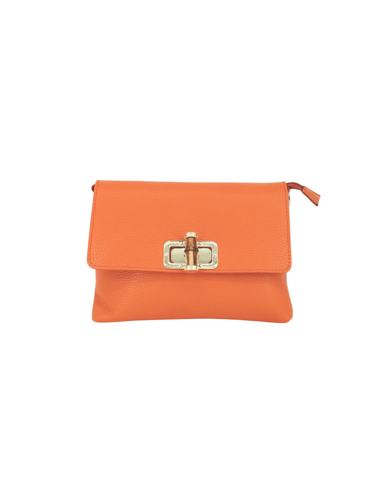 BRISE TASCHE Schultertasche Brise - Leder Kleine Umhängetasche mit Bambusverschluss, Verstellbarer Schulterriemen, Crossbody Tasche
