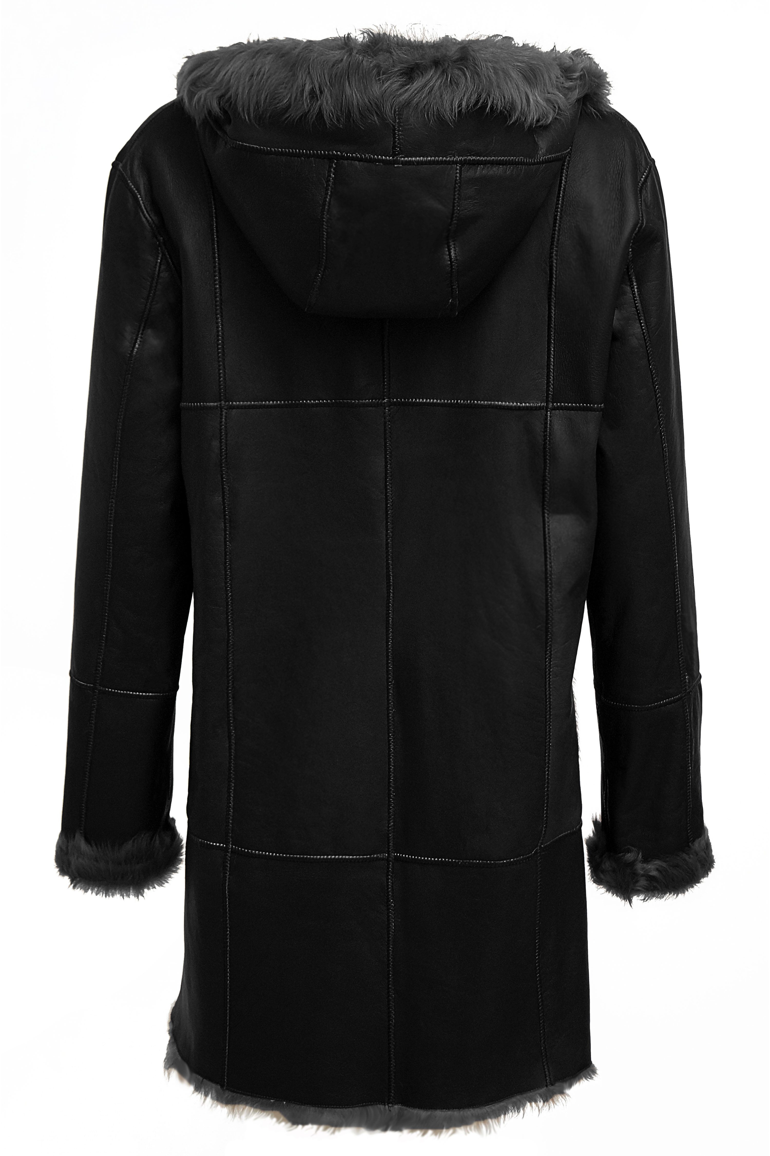 FUNK since 1776 Lederjacke lang, aus weichem leichtem Lammfell