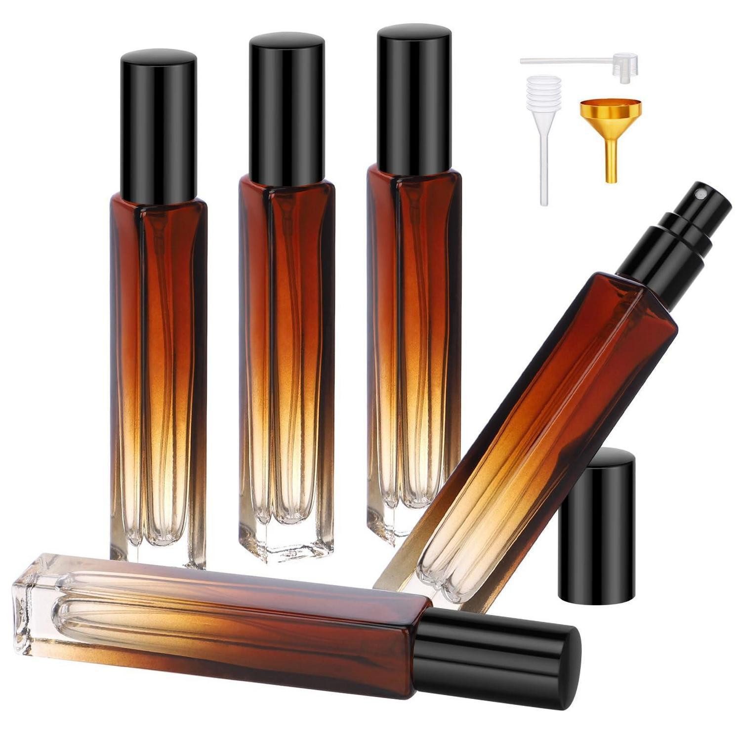 LuxusKollektion Parfümzerstäuber Parfümzerstäuber 5er Set Farbverlauf Braun (5 St)