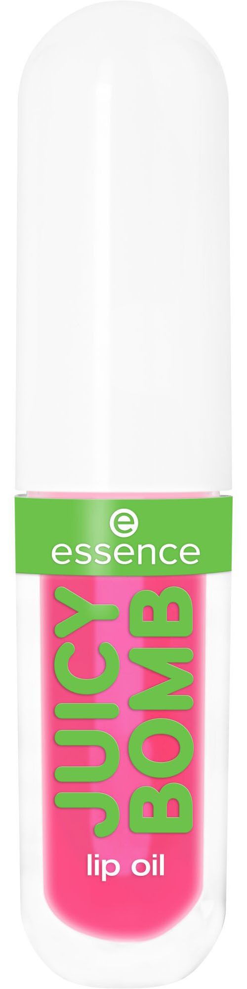 Essence Lipgloss JUICY BOMB PARTY JUMBO LIPGLOSS, 4-tlg., Ultraglänzendes Finish, transparente Textur, Litschi-Duft, vegan.