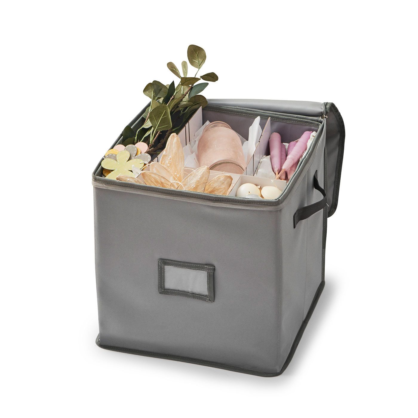 Betty Bossi Dekokiste BETTY BOSSI Deko-Organizer 33x33x35 cm Aufbewahrungsbox Deko Grau