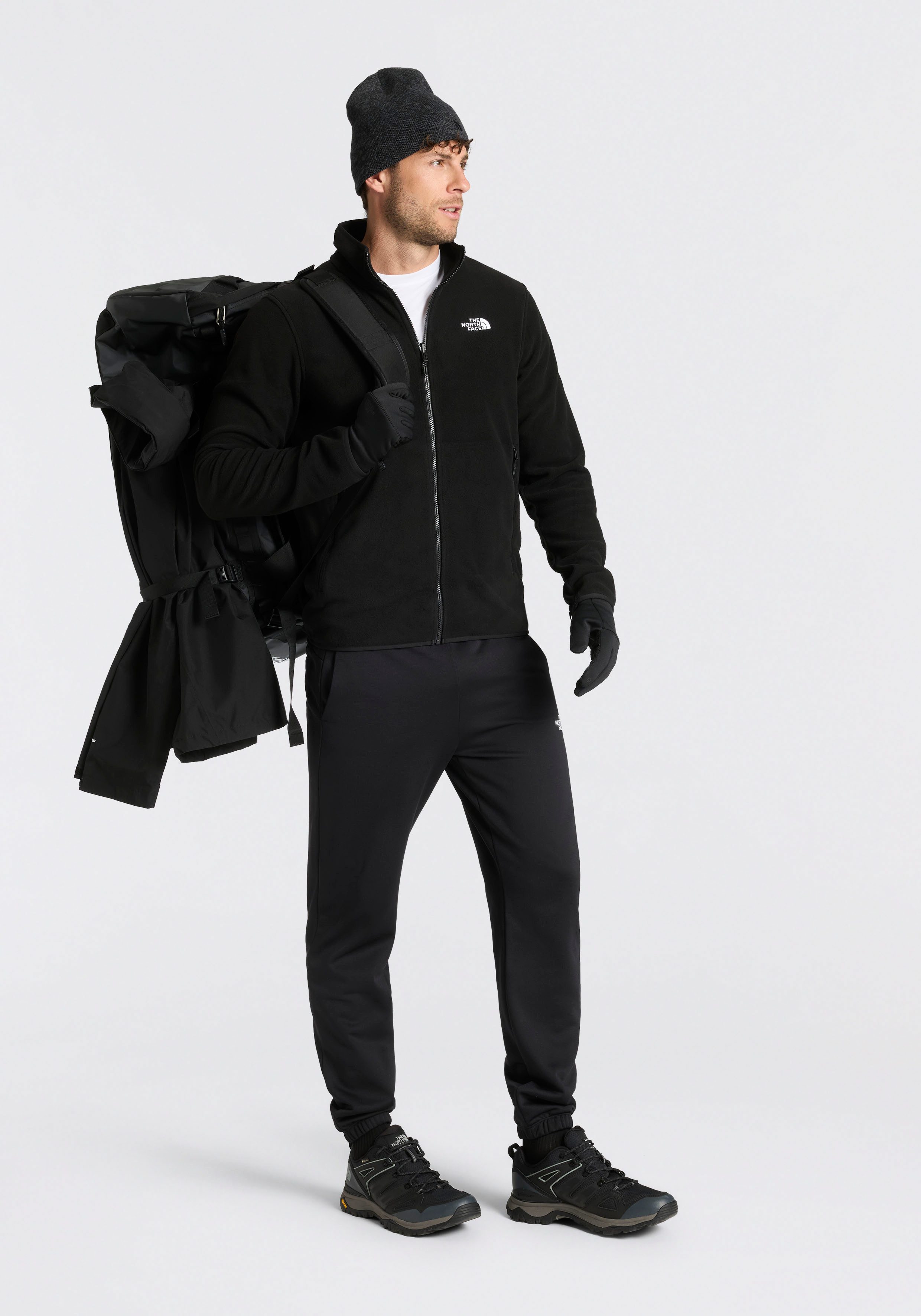 The North Face Fleecejacke M GLACIER FLEECE JACKET für Outdoor-Aktivitäten, atmungsaktiv, wärmeisolierend