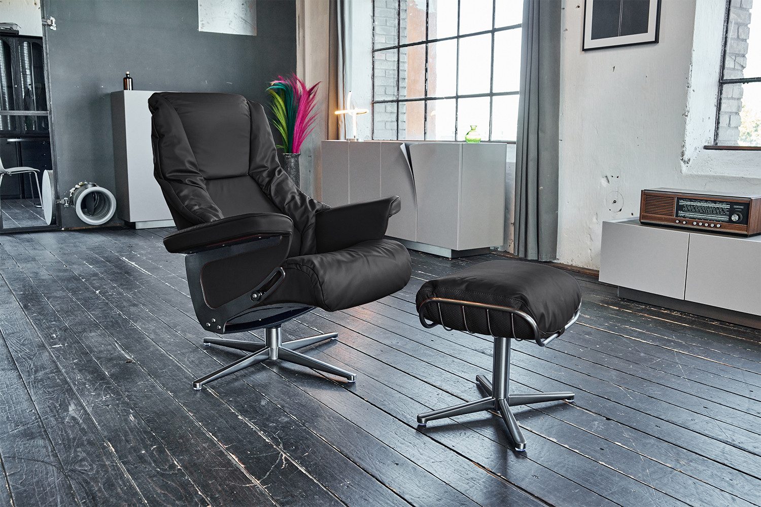 KAWOLA Drehsessel MODO, Relaxsessel Leder mit günstig online kaufen