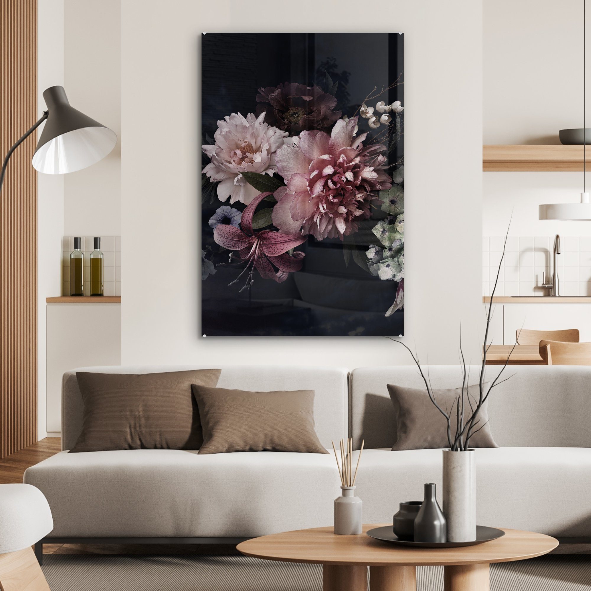 MuchoWow Acrylglasbild Blumen - Vintage - günstig online kaufen
